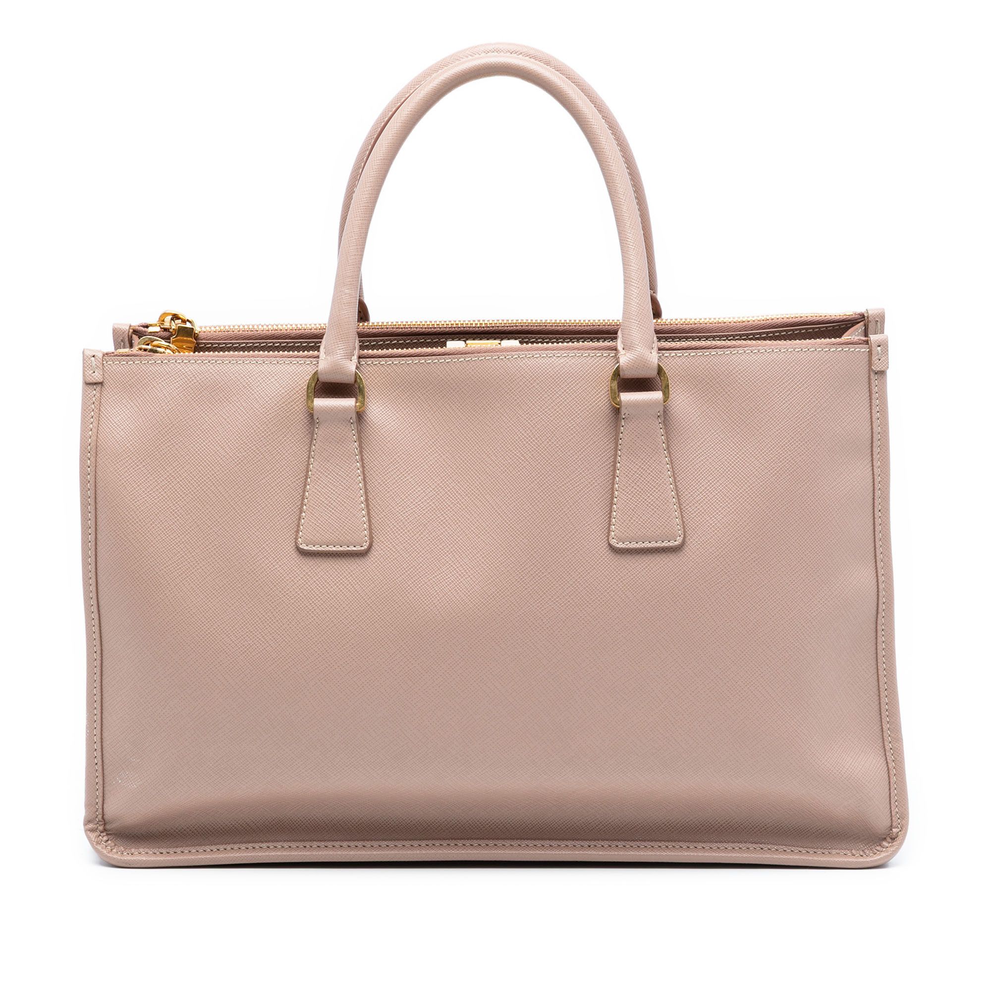 Prada Prada Saffiano Lux Double Zip Frame Tote Size ONE SIZE - 1 Thumbnail
