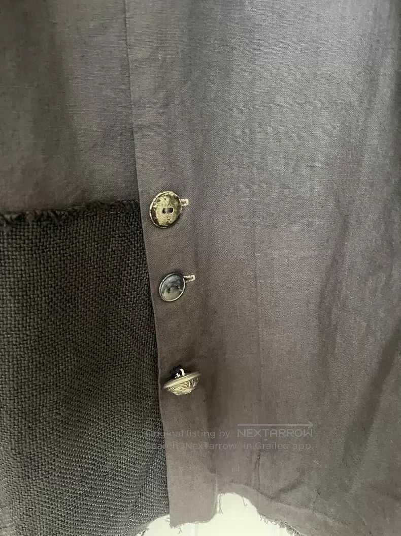 Greg Lauren Greg Lauren Cotton Linen Patchwork Men's Artisan Cardigan Size US M / EU 48-50 / 2 - 7 Thumbnail