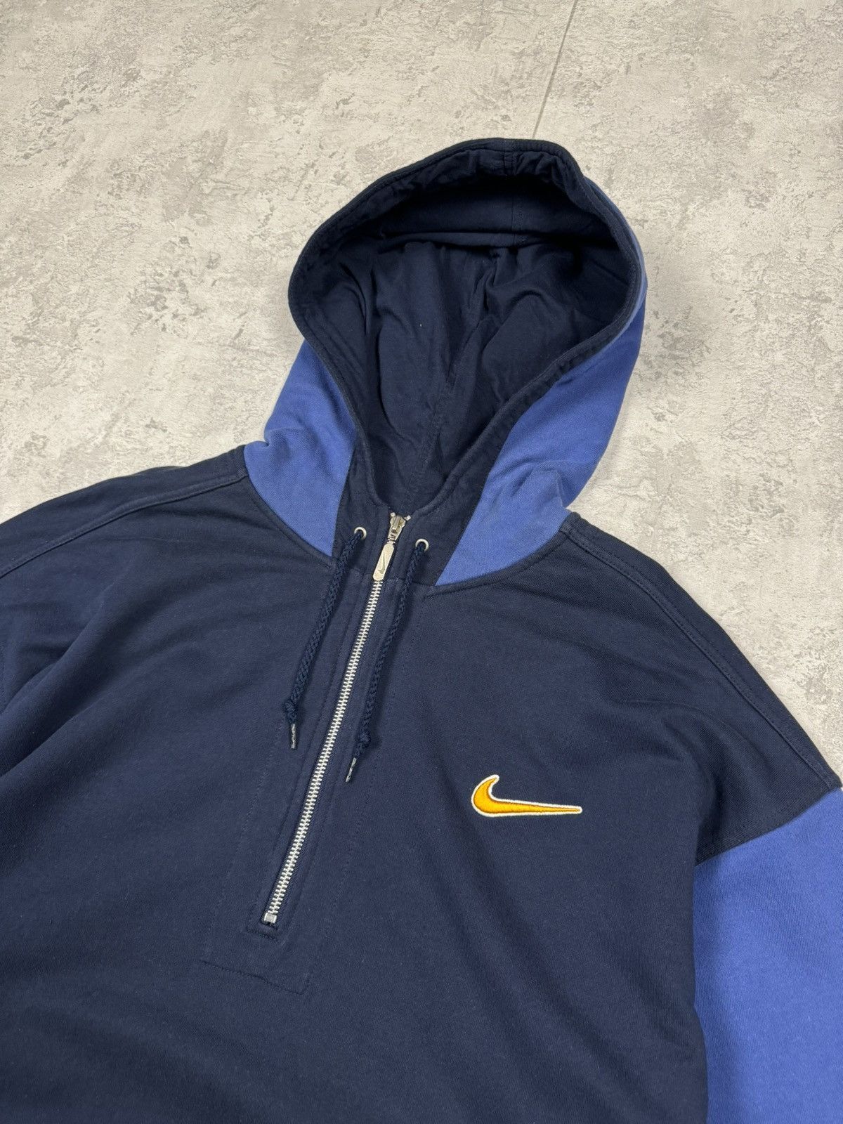 Nike Vintage Nike 1/4 Zip Hoodie Big Logo Size XXL Size US XXL / EU 58 / 5 - 10 Thumbnail