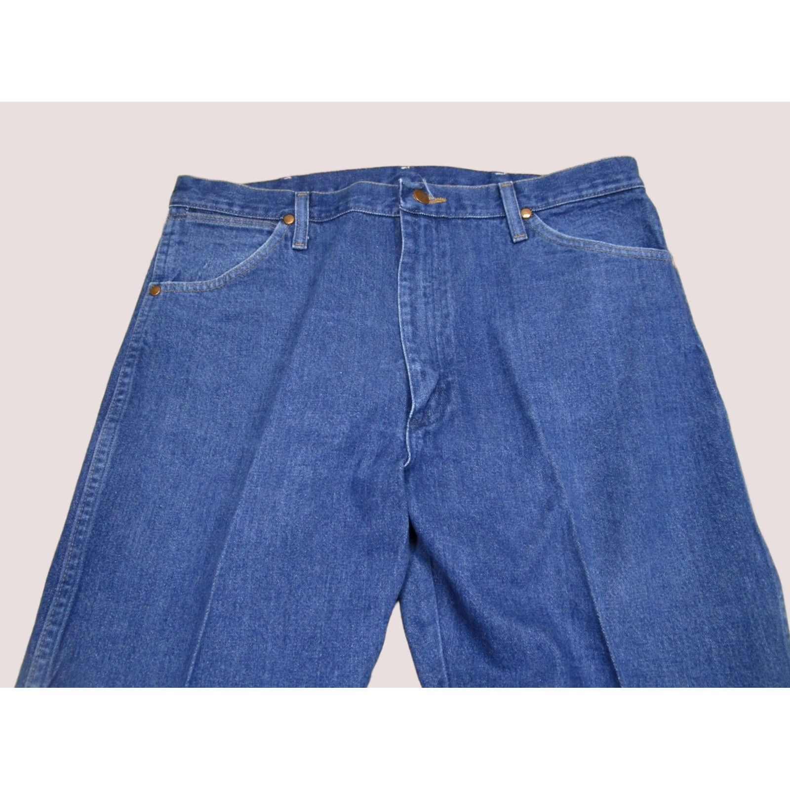 Wrangler Wrangler Jeans Men 38x31 Blue Cowboy Cut Original Fit Western Pants Dark Wash Jeans Regular Fit 5-Pocket Denim Cotton Wrangler 13MWZ Mens Size US 38 / EU 54 - 1 Thumbnail