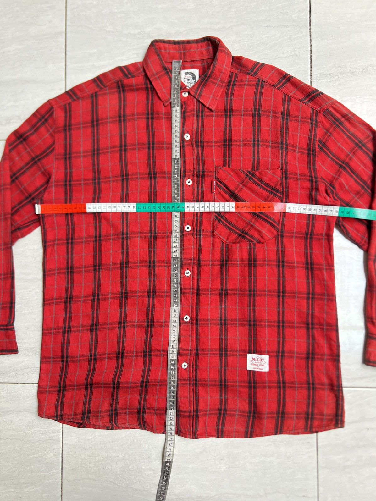 The Real McCoy's McCOY By GILL Technical Apparel Plaid Shirt Size US L / EU 52-54 / 3 - 7 Thumbnail