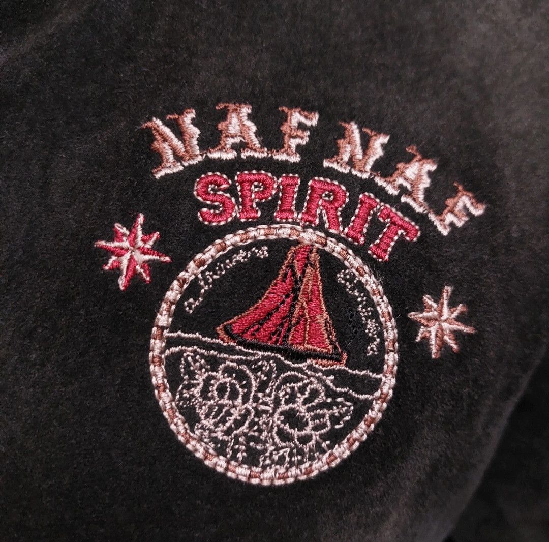 Other 90s Naf Naf Spirit Suede Bomber Jacket Size US L / EU 52-54 / 3 - 3 Thumbnail