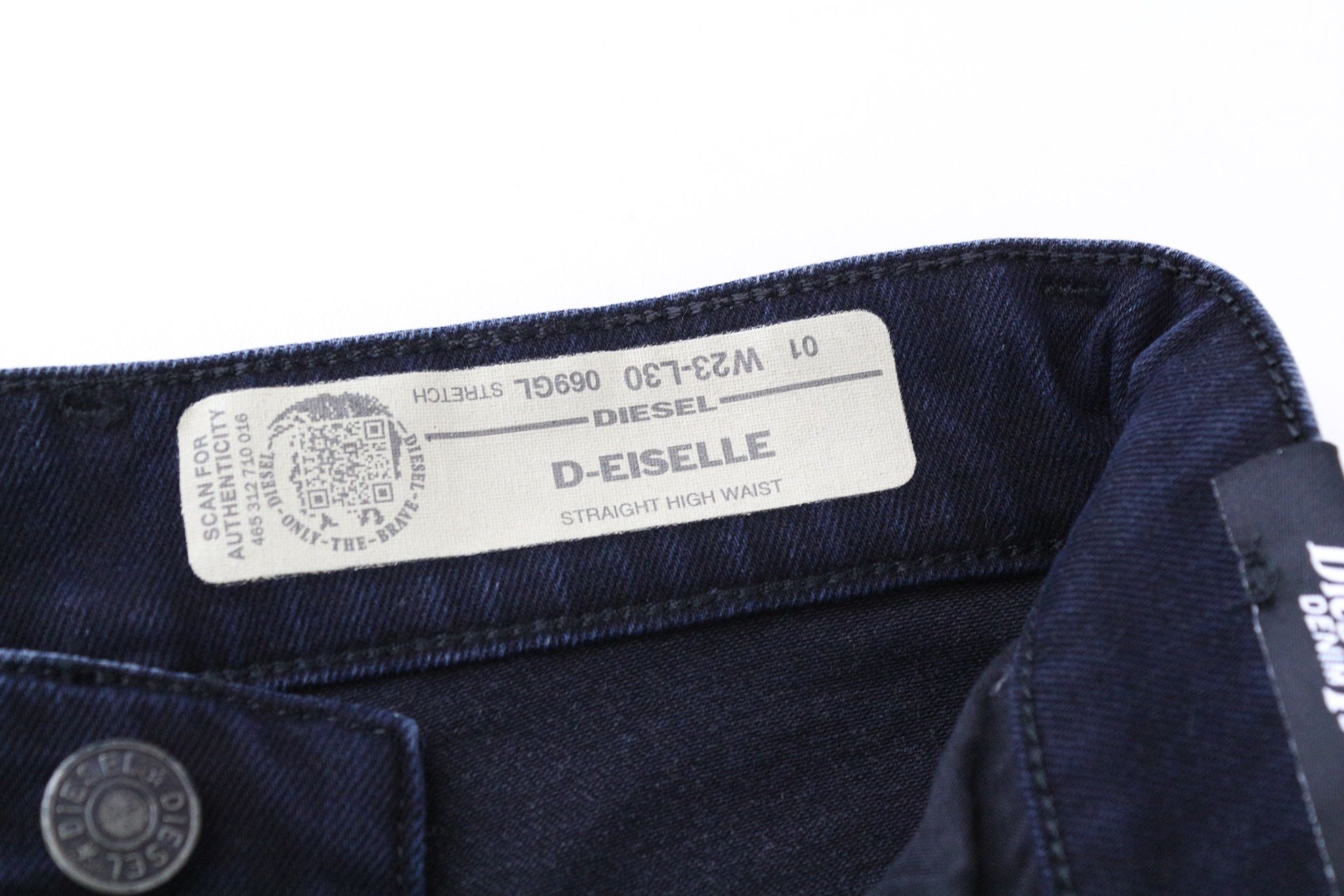 Diesel D-EISELLE 069GL W23/L30 Girls Blue Jeans 71008 Size 23" - 5 Thumbnail