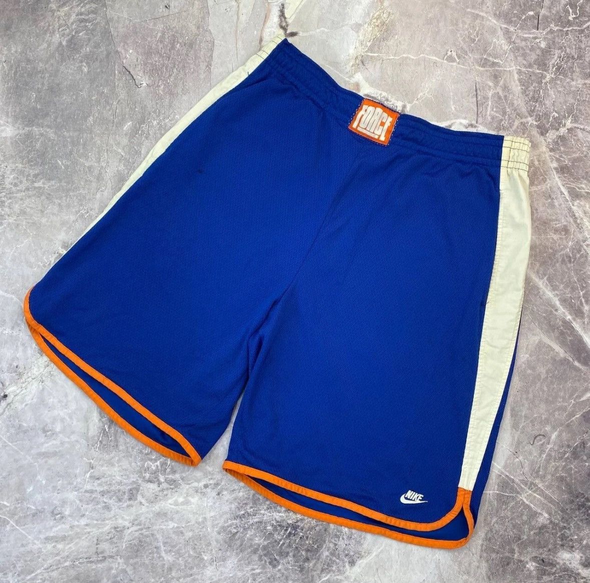 Nike Nike Air Force Shorts Vintage Blue Basketball L Y2K jordan Size US 31 - 9 Thumbnail