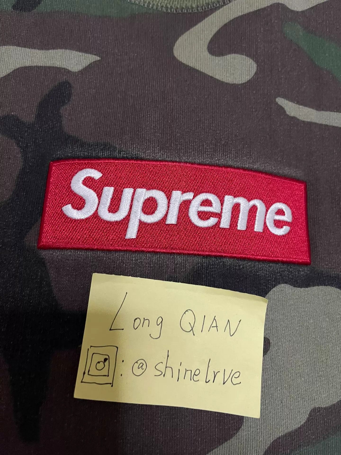 Supreme Supreme Woodland Camo Box Logo Crewneck L (Used, VG) Size US L / EU 52-54 / 3 - 9 Thumbnail