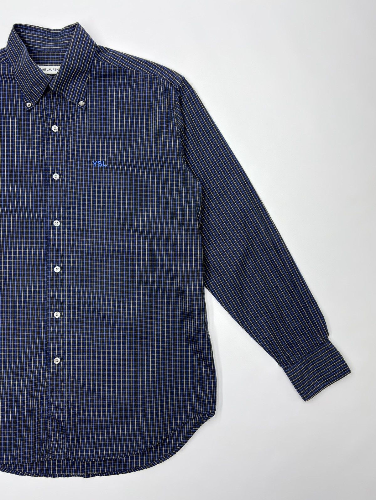 Saint Laurent Paris Saint Laurent Jeans Shirt Button Up Size US L / EU 52-54 / 3 - 2 Thumbnail