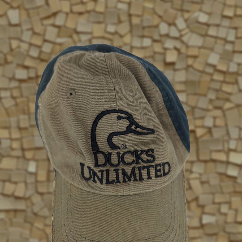 Vintage VINTAGE Ducks Unlimited Hat Cap Baseball Cap Adults Men Adjustable One Size Green Black Camo Outdoor Hunting Size ONE SIZE - 1 Thumbnail
