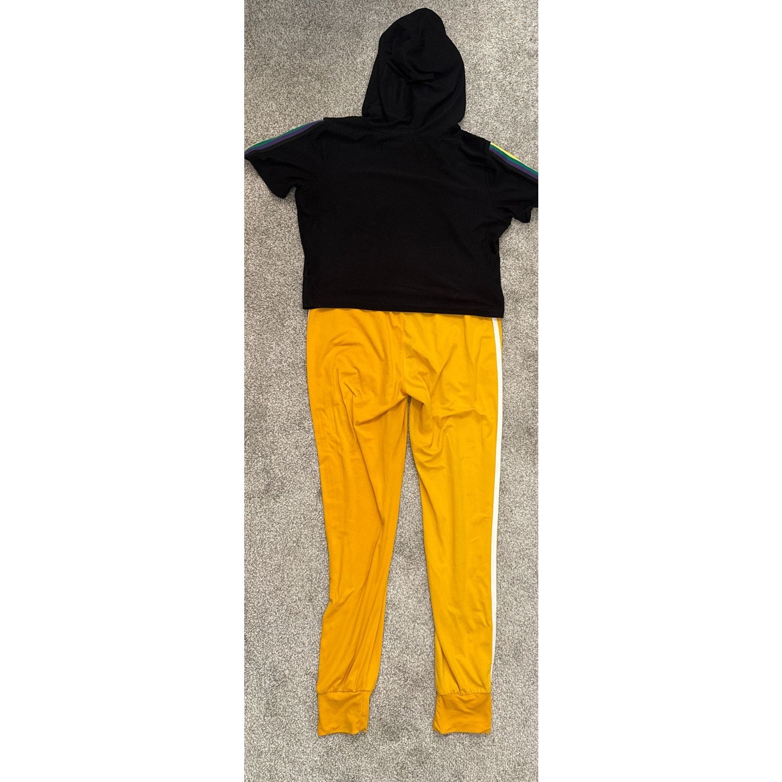 Feathers Feathers 2-Piece Rainbow Sleeve Hoodie w/Tracksuit Pants, L Size 32" / US 10 / IT 46 - 9 Thumbnail