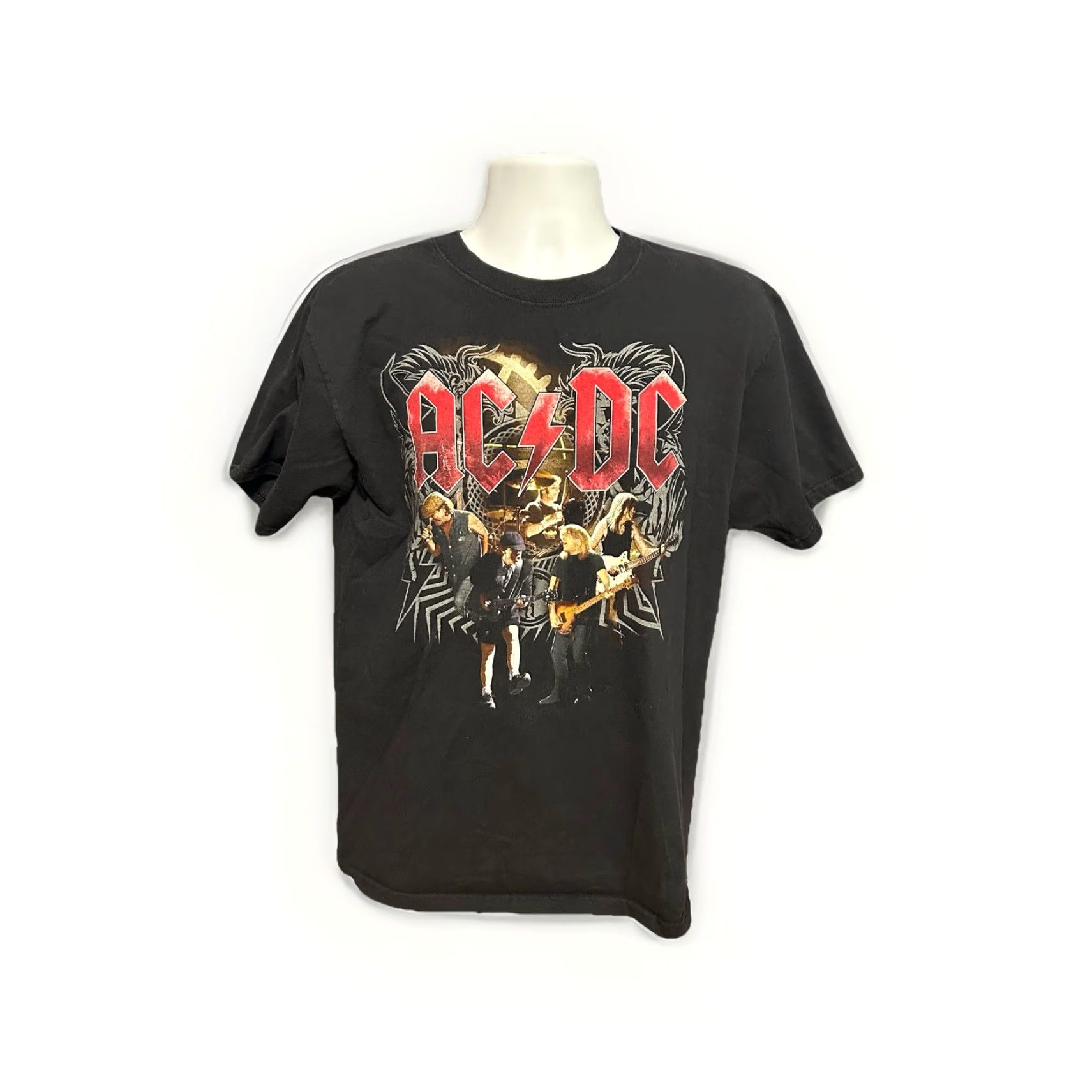 Anvil AC/DC Black Ice 2009 Tour Shirt Men Large Black Short Sleeve Crew Neck Double Sided Anvil Shirt Size US L / EU 52-54 / 3 - 4 Thumbnail