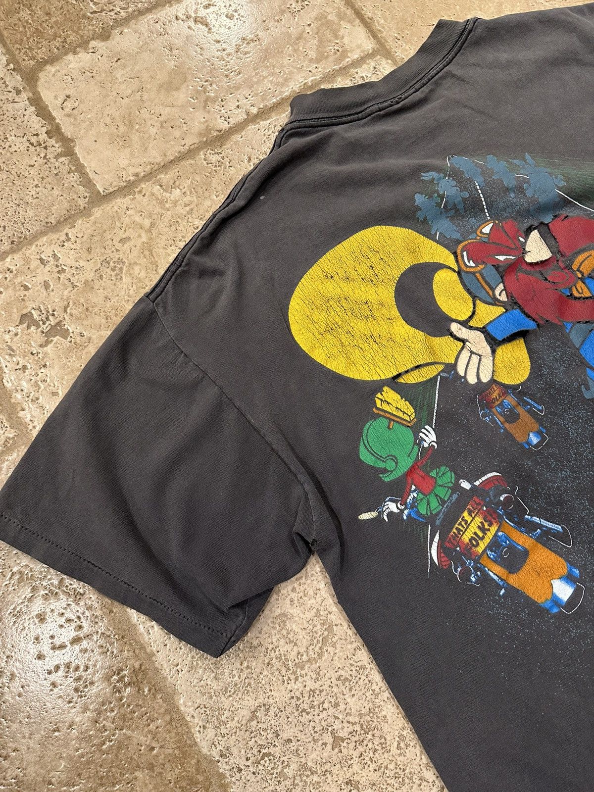 Cartoon Network Vintage Looney Tunes 1993 Motorcycle Biker Faded T-Shirt Size US XL / EU 56 / 4 - 16 Thumbnail
