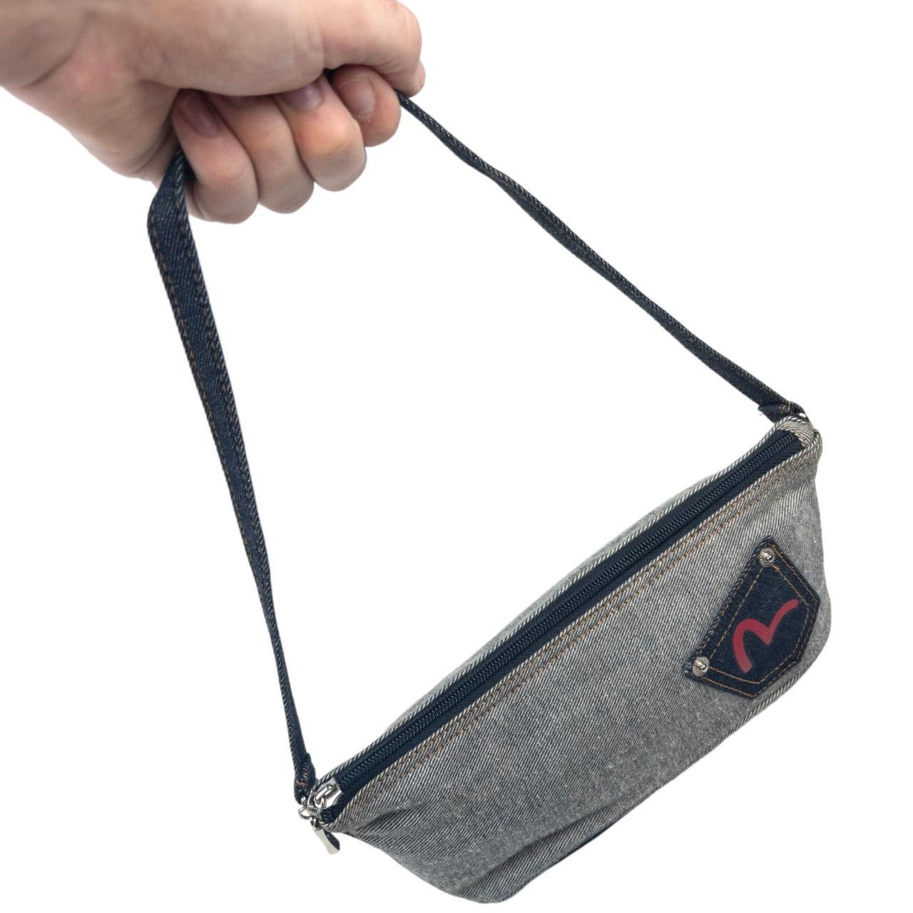 Evisu Vintage Evisu Japanese Denim Mini Shoulder Bag Size ONE SIZE - 4 Thumbnail