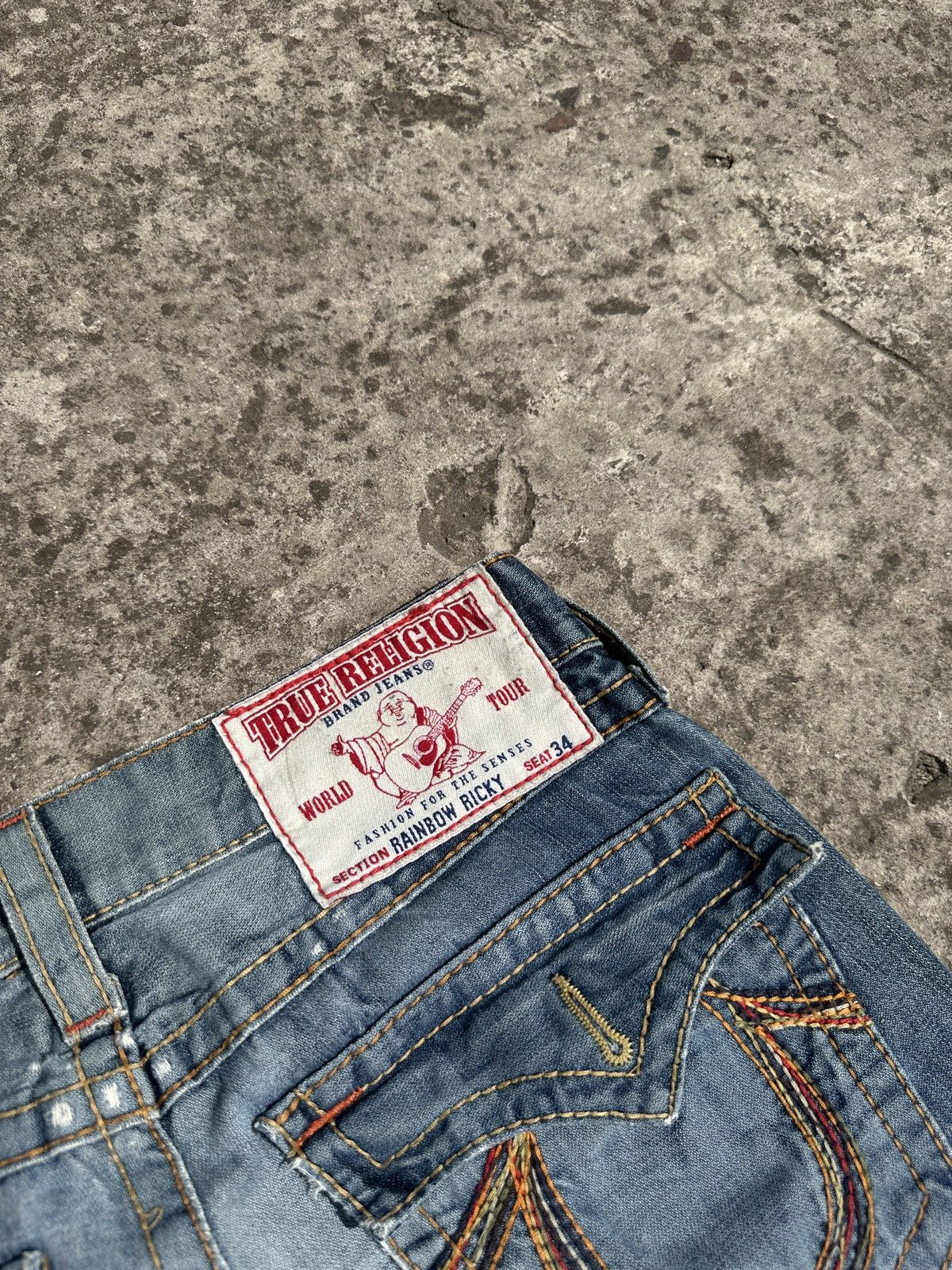 True Religion Y2K vintage true religion jeans denim Streetwear casual hype Size US 31 - 4 Thumbnail