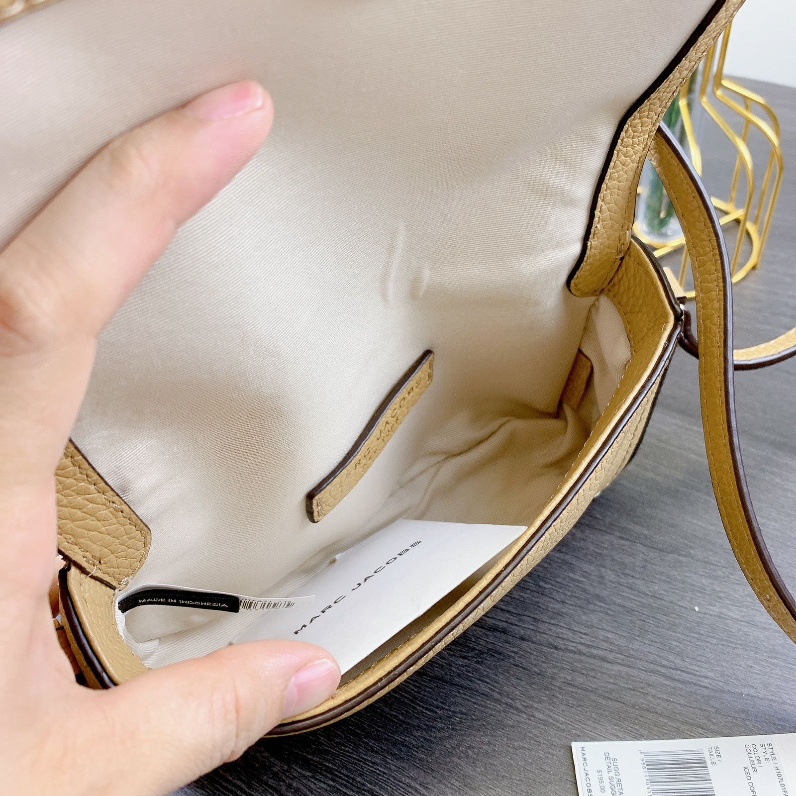 Marc Jacobs Marc Jacobs H107L01FA21 Mini Leather Crossbody Bag IN COFFEE Size ONE SIZE - 6 Thumbnail