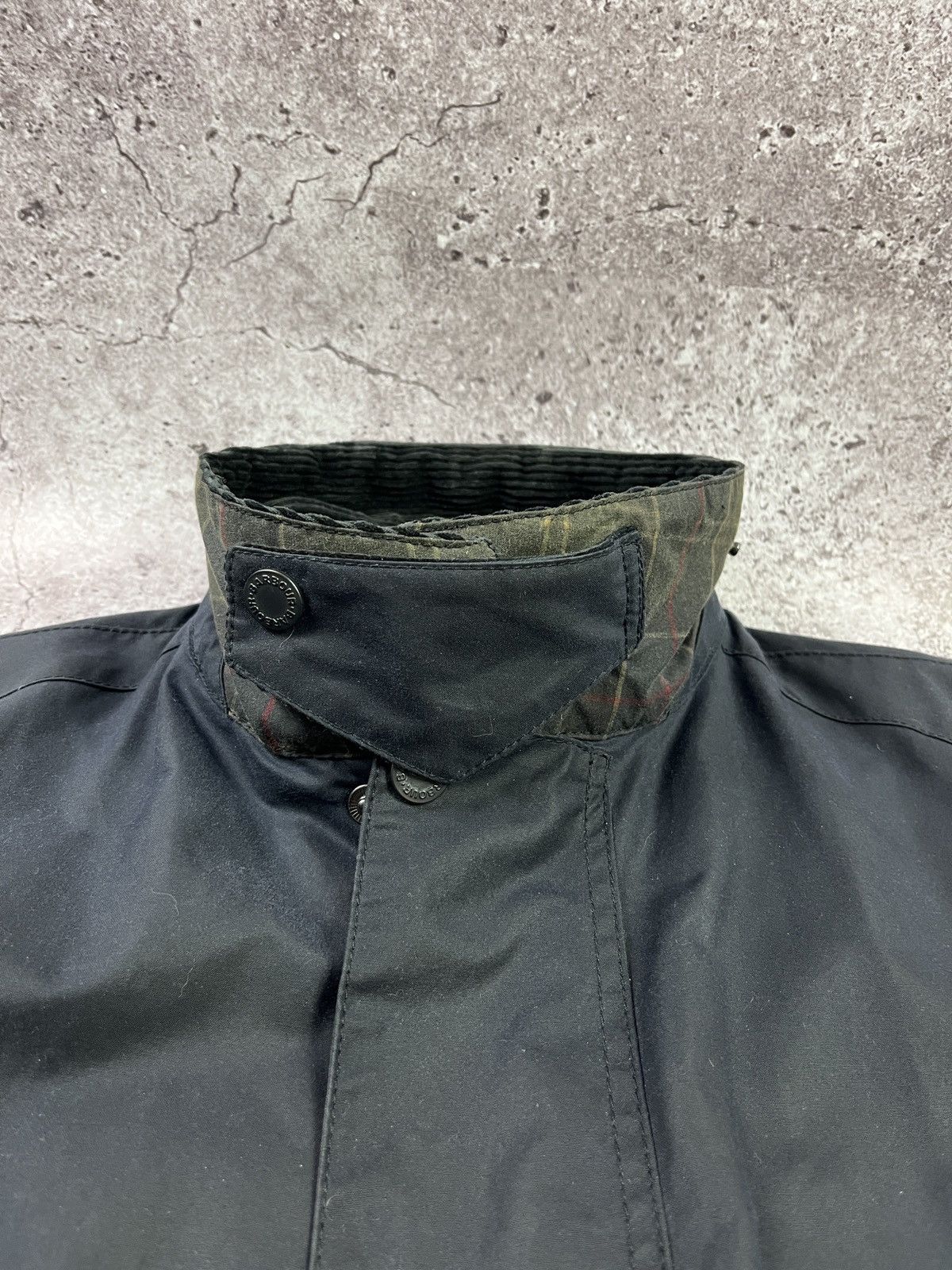 Barbour Barbour Rufford Wax Black Classic Tartan Waxed Cotton Jacket Size US XL / EU 56 / 4 - 5 Thumbnail