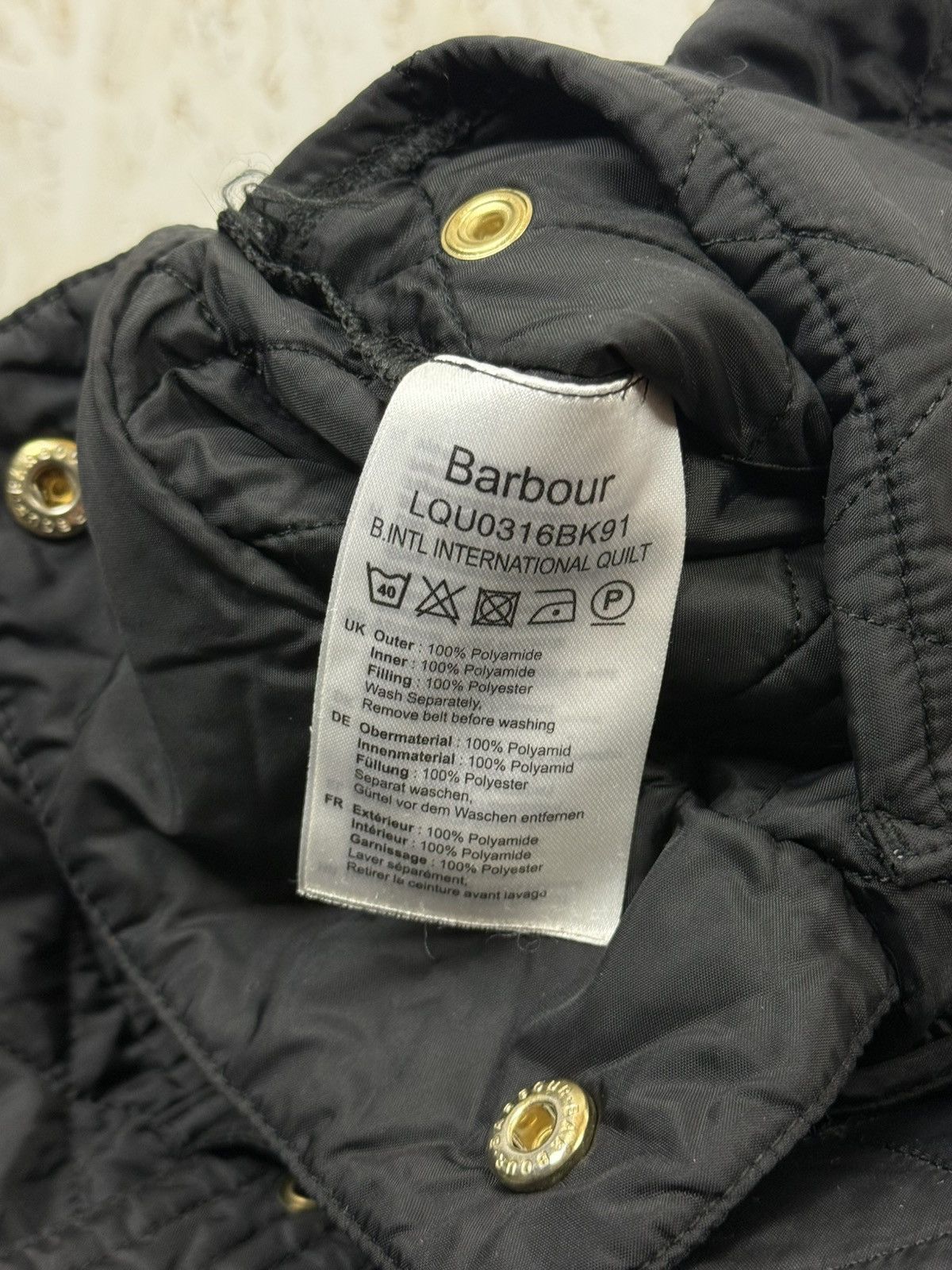 Barbour Barbour International Quilted Jacket In Black EU 36 US 6 Size M / US 6-8 / IT 42-44 - 9 Thumbnail