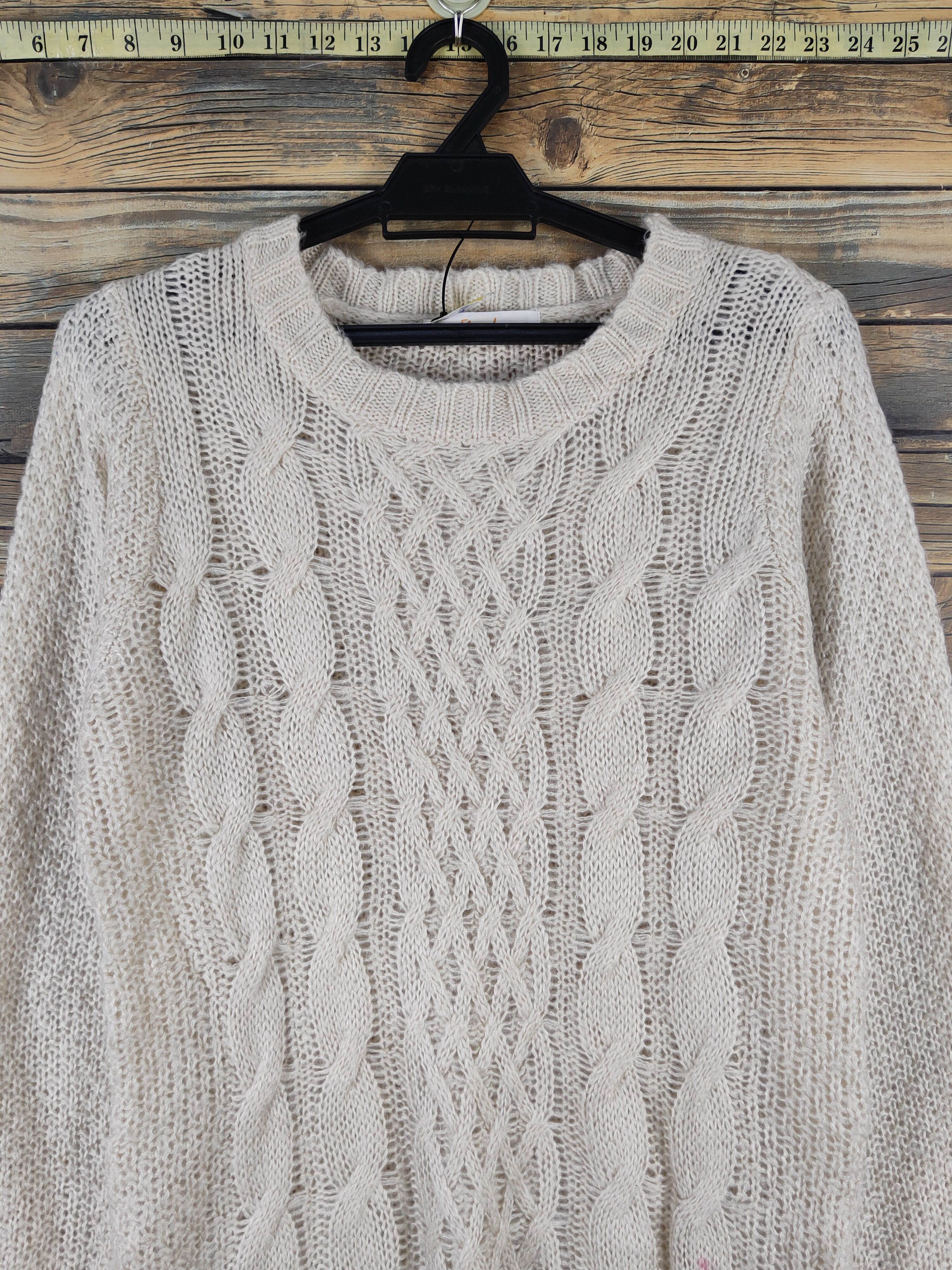 Vintage Flourish Ivory Knitwear Sweatshirts #W2111 Size M / US 6-8 / IT 42-44 - 2 Thumbnail