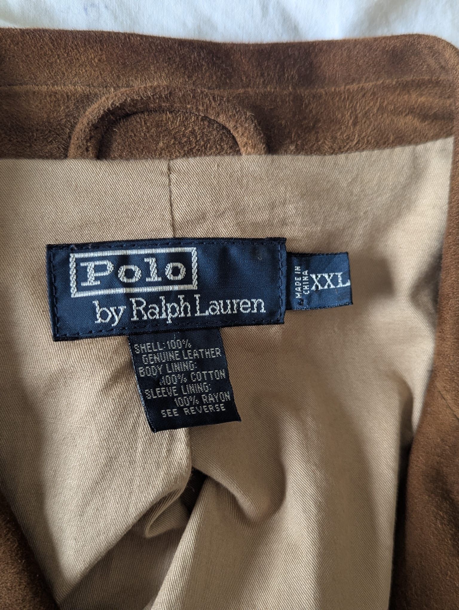 Ralph Lauren Vintage Genuine leather Jacket Size 46L - 2 Thumbnail