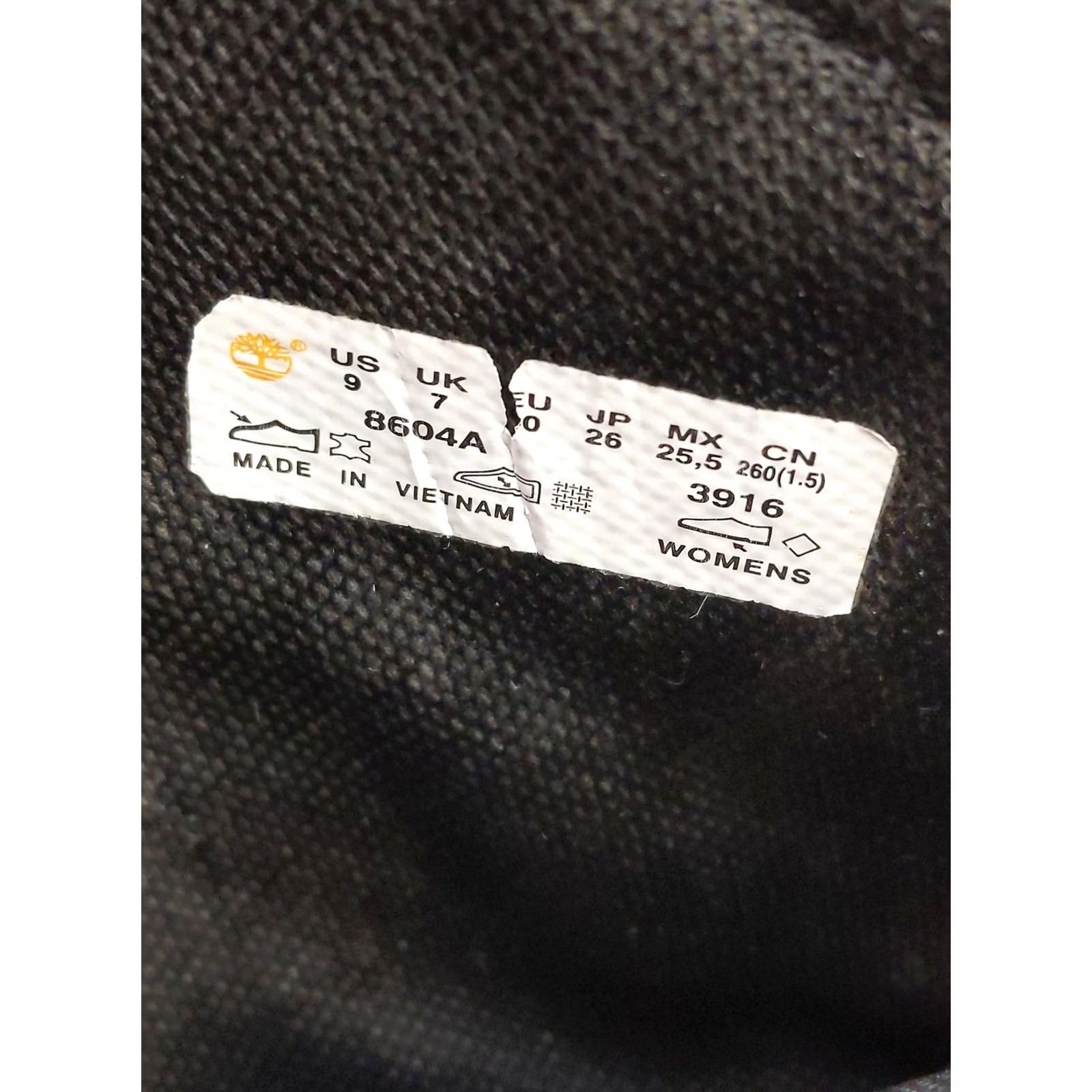 Timberland Timberland Womens Boots 9 Black Leather Mid-Calf Biker Pull On 8604A Size US 9 / IT 39 - 6 Thumbnail