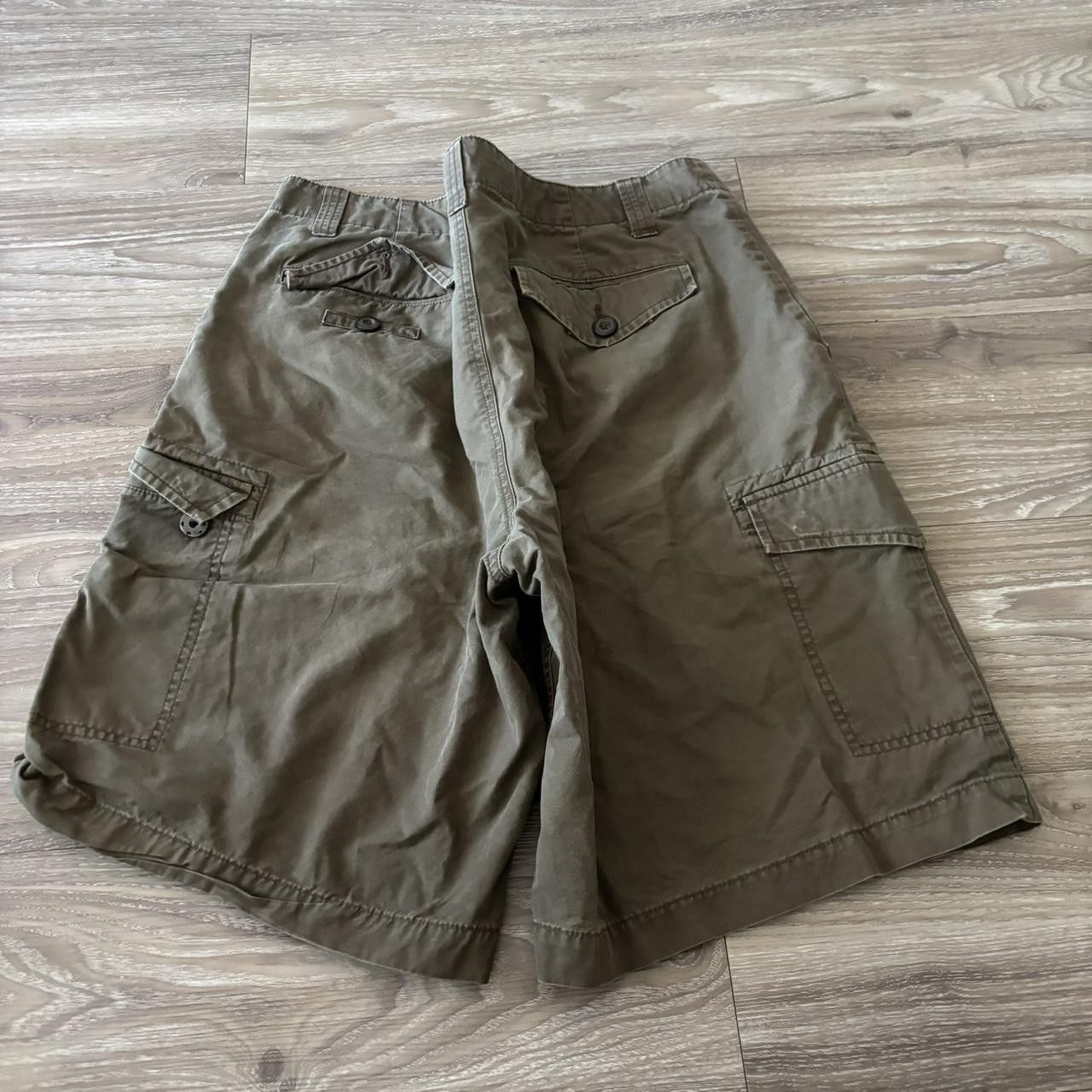 Vintage Crazy Vintage Y2K/2000s Baggy Khaki Brown Skater Cargo Shorts! Size 36 Size US 36 / EU 52 - 5 Thumbnail