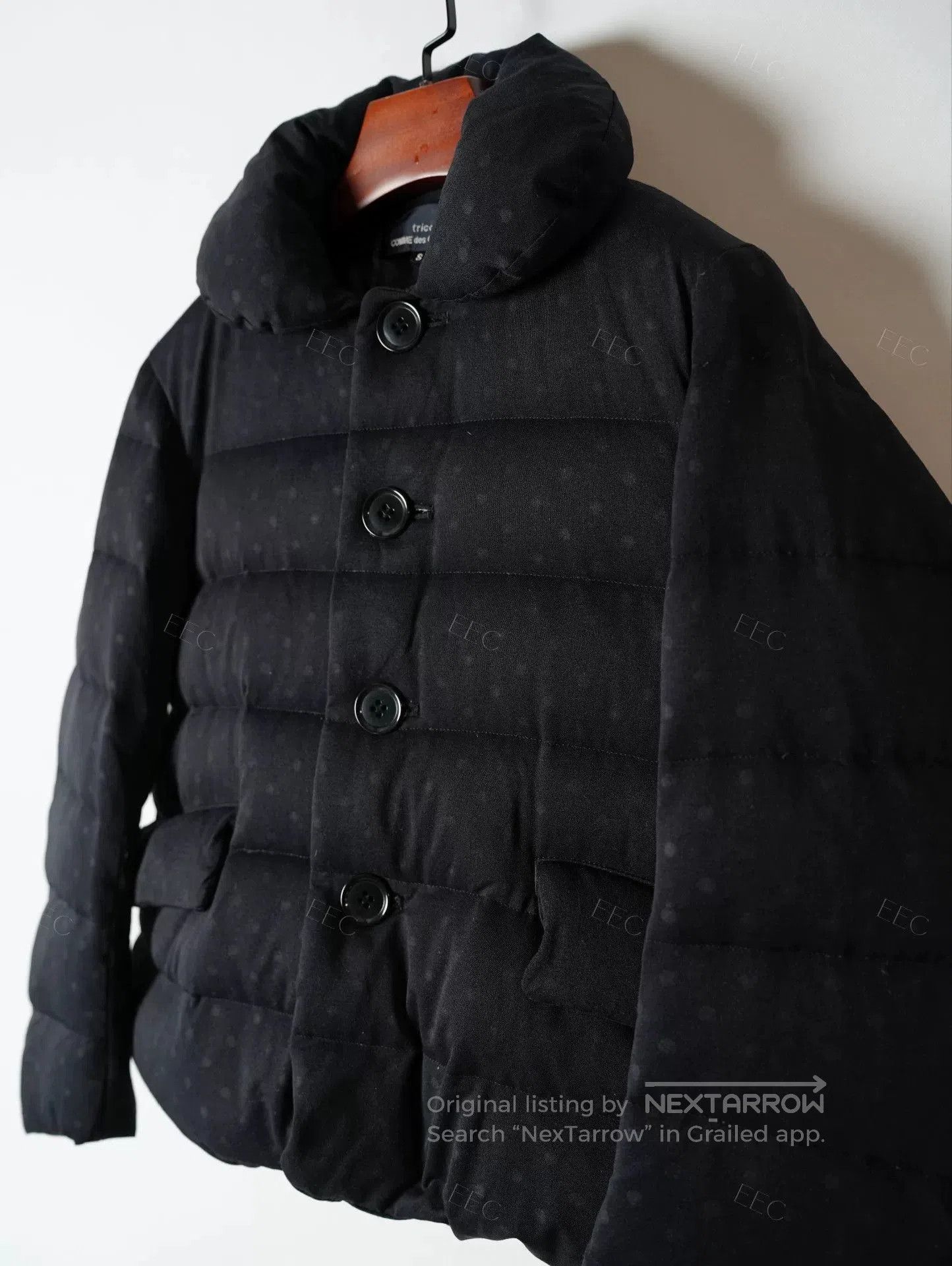 Tricot Comme des Garcons COMME des GARÇONS Black Polka Dot Puffer Jacket. Size S / US 4 / IT 40 - 4 Thumbnail