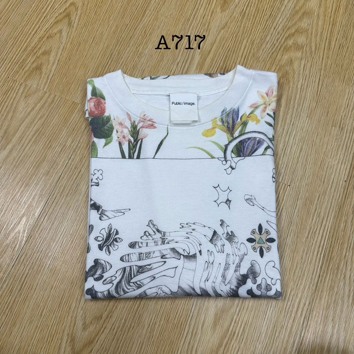Beams Plus Public Image x Beams Flower Art Tshirt A717 Size US M / EU 48-50 / 2 - 12 Thumbnail