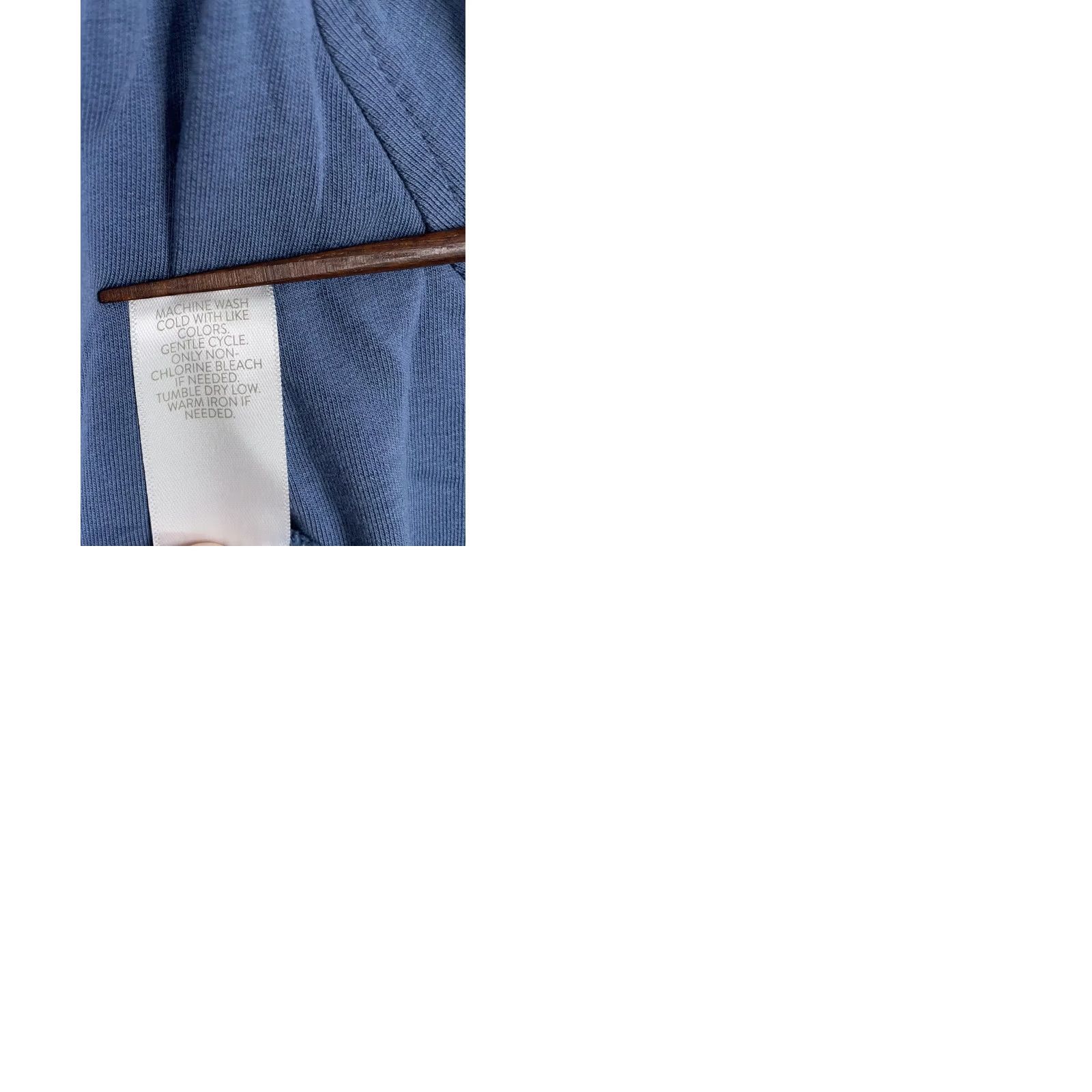 J. Jill Pure Jill French Terry Blue Womens Small Pullover Shirt - Casual - 3/4 Sleeve - Cotton Blend - Waist Size - 0.99 Size S / US 4 / IT 40 - 9 Thumbnail