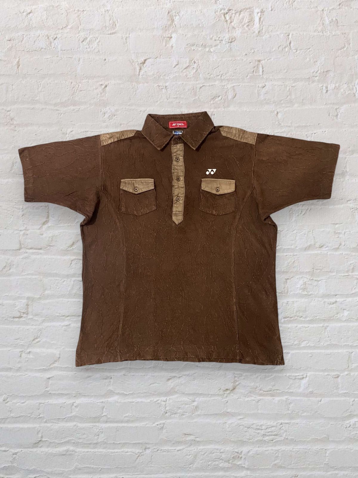 Japanese Brand × Vintage VINTAGE YONEX ABSTRACT MULTI POCKET POLO TSHIRT Size US M / EU 48-50 / 2 - 1 Thumbnail