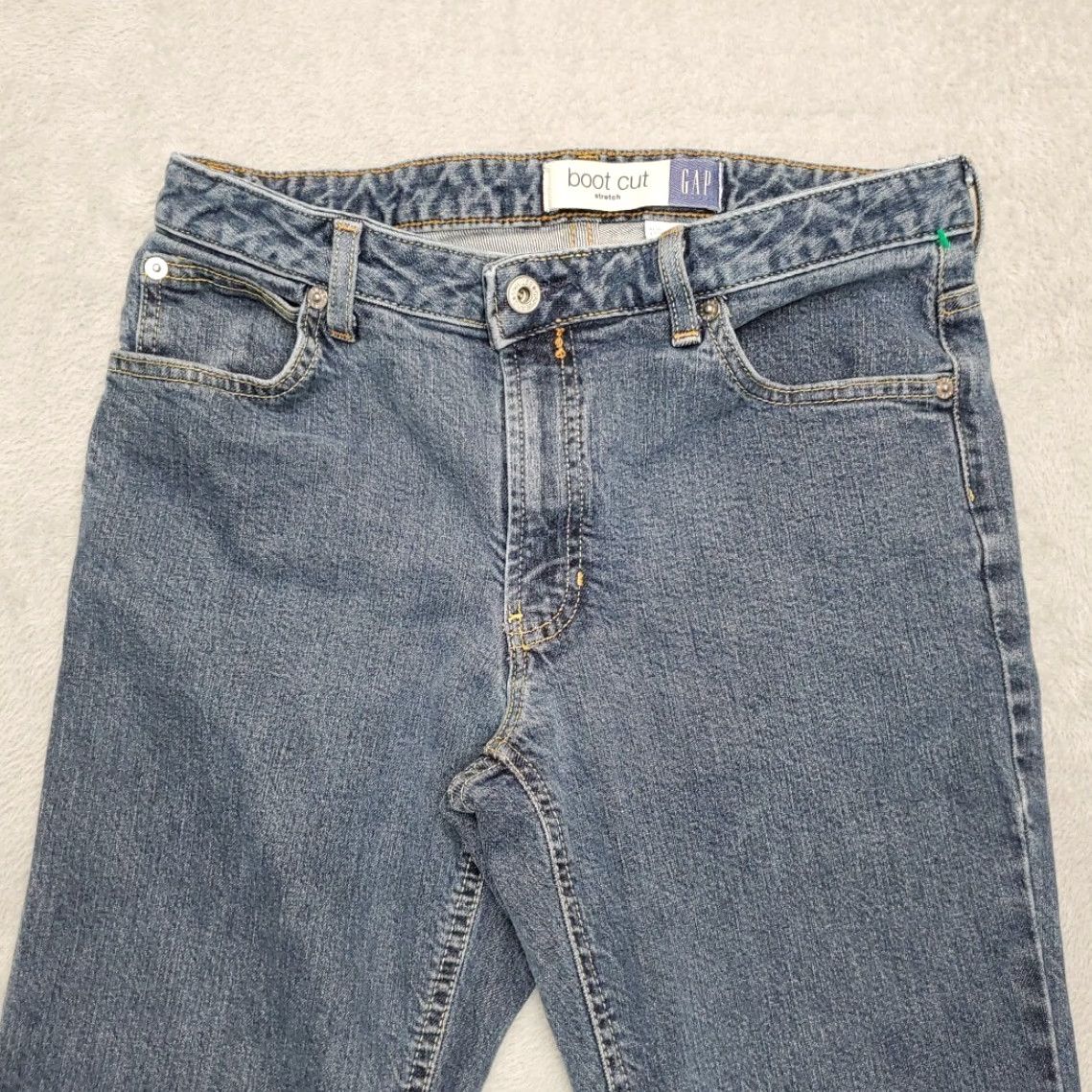 Gap VTG Gap Jeans Womens 8 Blue Denim Boot Cut Stretch Cotton Blend Made in USA Size 30" / US 8 / IT 44 - 3 Thumbnail