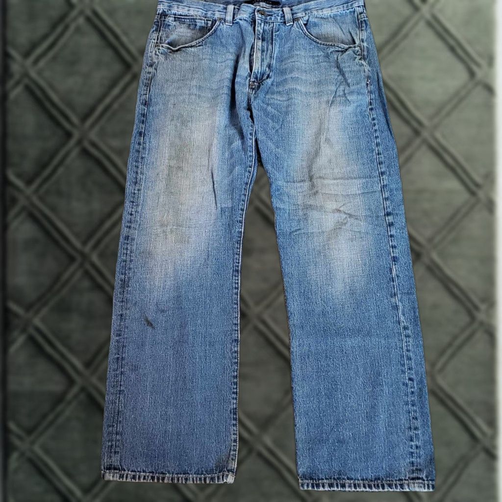 Sean John VINTAGE Sean John Diddy Y2K Baggy Denim Jeans Hip Hop Skater 38x32 Mens Blue 5-Pocket Design Inseam 32 Regular Waist 38 Shirt/Shoes? Size US 38 / EU 54 - 1 Thumbnail