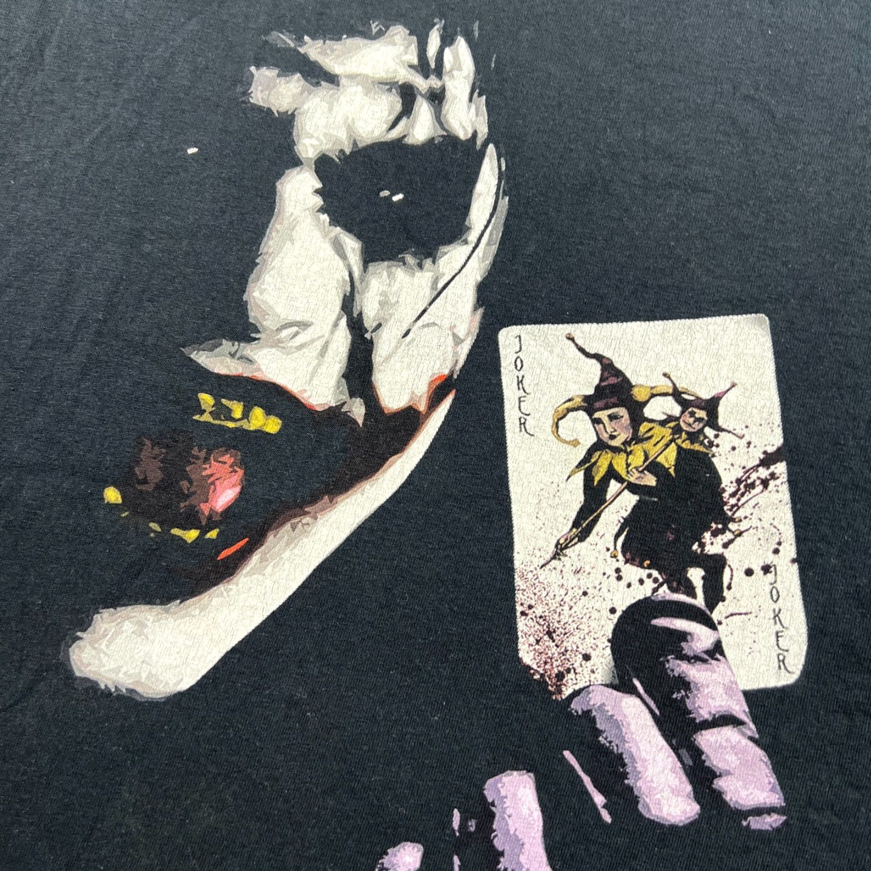 Gildan The Joker 2010 Era Mens T-Shirt Large Gildan Heavy Cotton Black Card Villain Tee Size US L / EU 52-54 / 3 - 3 Thumbnail