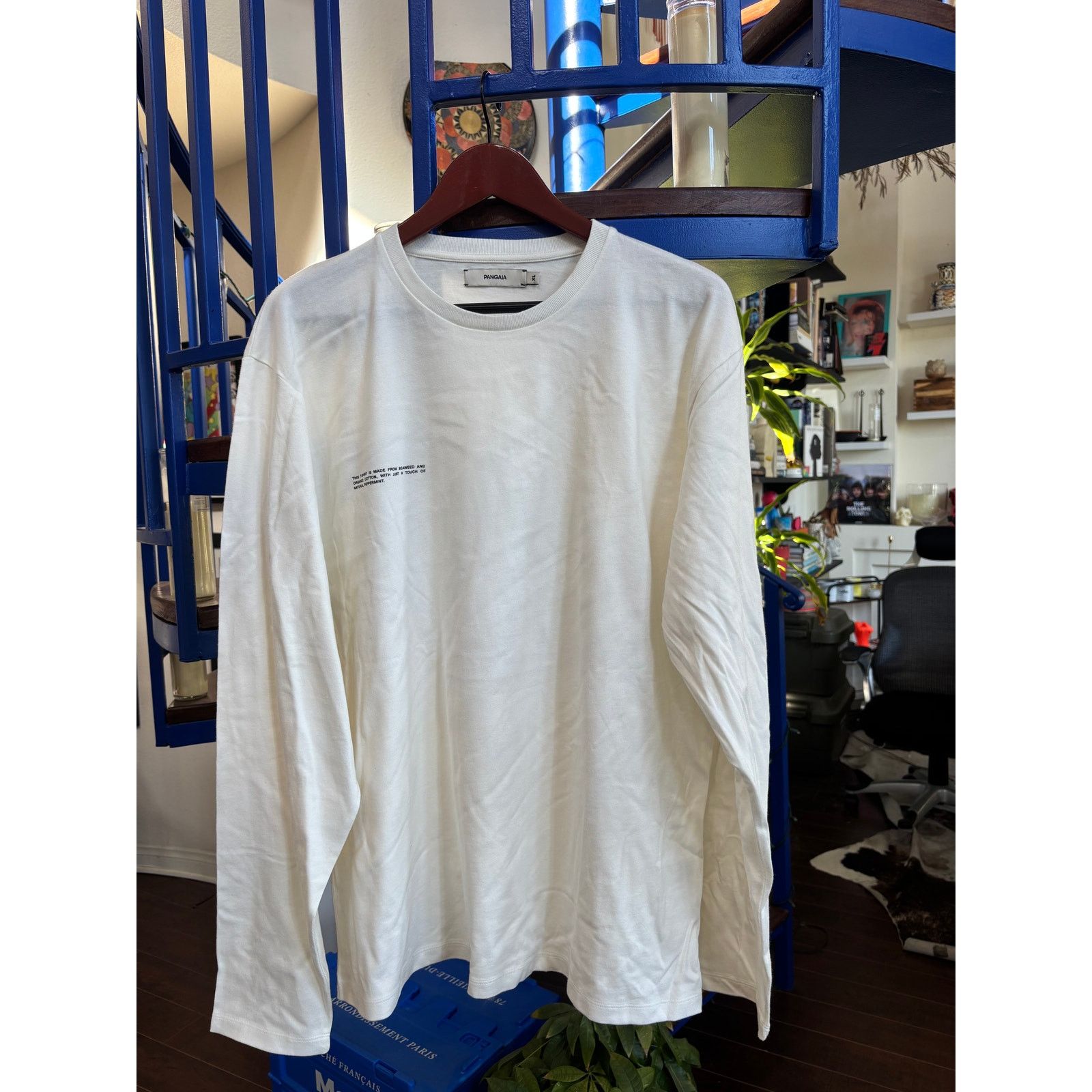 Pangaia "Pangaia Seaweed Fiber Long Sleeve T-Shirt – White Size XL Size US XL / EU 56 / 4 - 1 Thumbnail