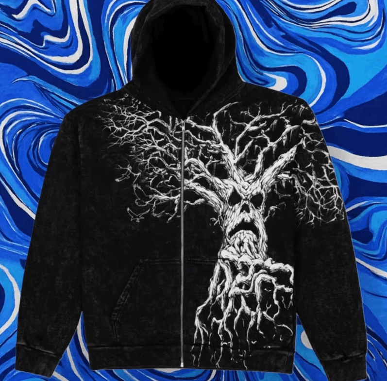 Japanese Brand 26 Oversized Print Zipper Hoodie Size US XL / EU 56 / 4 - 4 Thumbnail