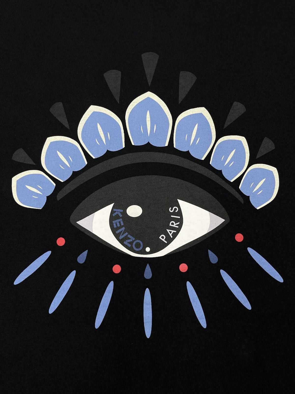 Kenzo Mens KENZO Paris Eyes Eye Printing T Shirt Black Designer Size US M / EU 48-50 / 2 - 5 Thumbnail