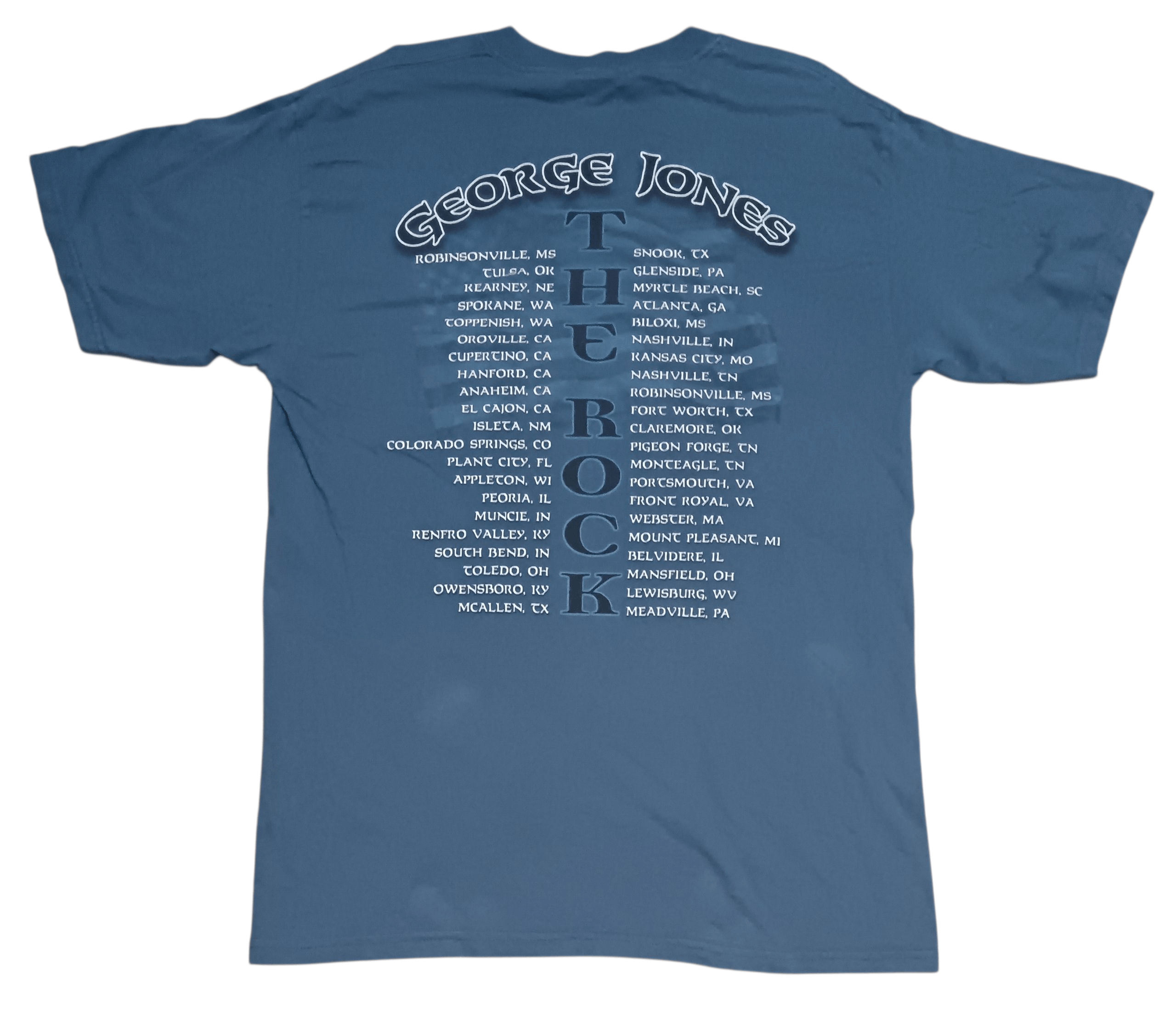 Band Tees VINTAGE Y2K GEORGE JONES TOUR SHIRT Size US L / EU 52-54 / 3 - 4 Thumbnail