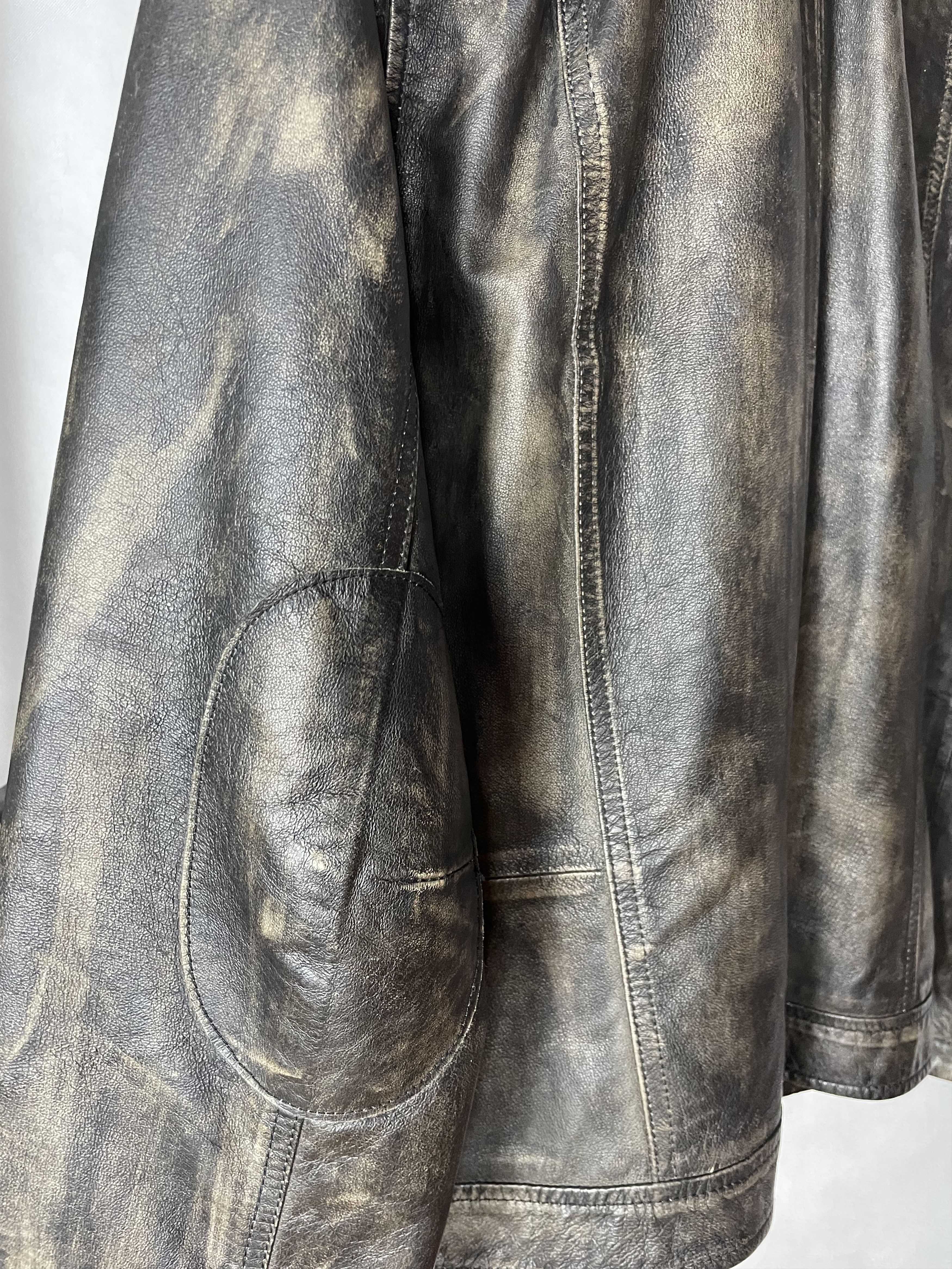 H&M × Vintage H&M x Fashion Against Aids Leather Jacket Size US L / EU 52-54 / 3 - 6 Thumbnail