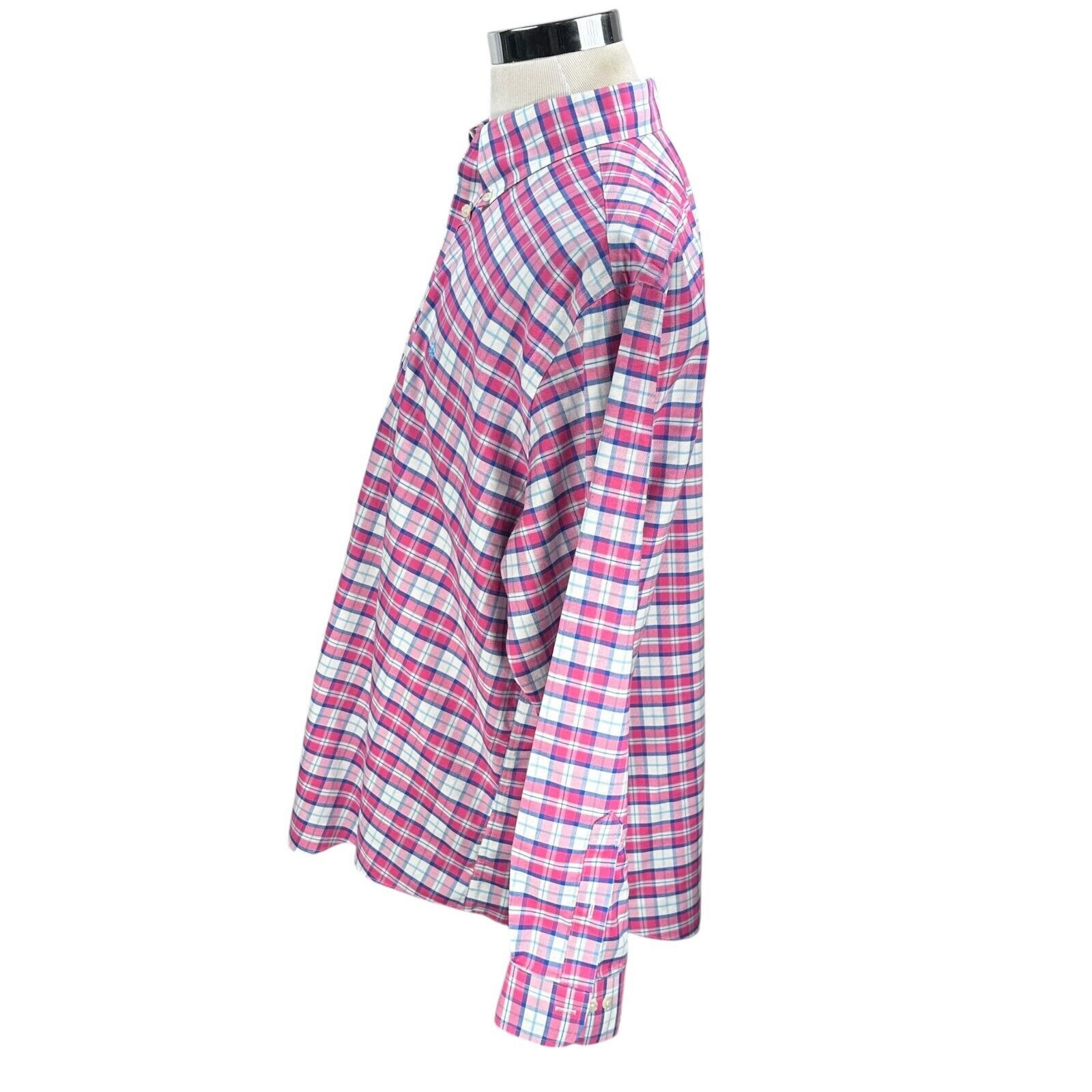 Brooks Brothers Brooks Brother Oxford Shirt Men’s 2XL Pink White Button-Down Size US XXL / EU 58 / 5 - 4 Thumbnail