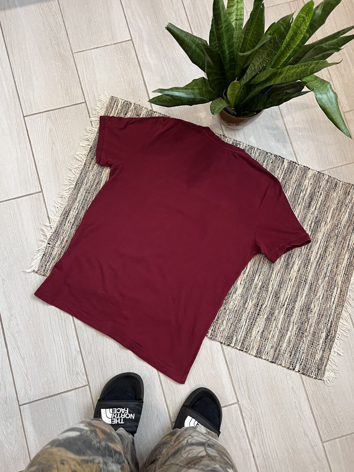 Adidas × Vintage Vintage Adidas Tshirt Blank red sportswear minimalistic tee Size US M / EU 48-50 / 2 - 2 Thumbnail