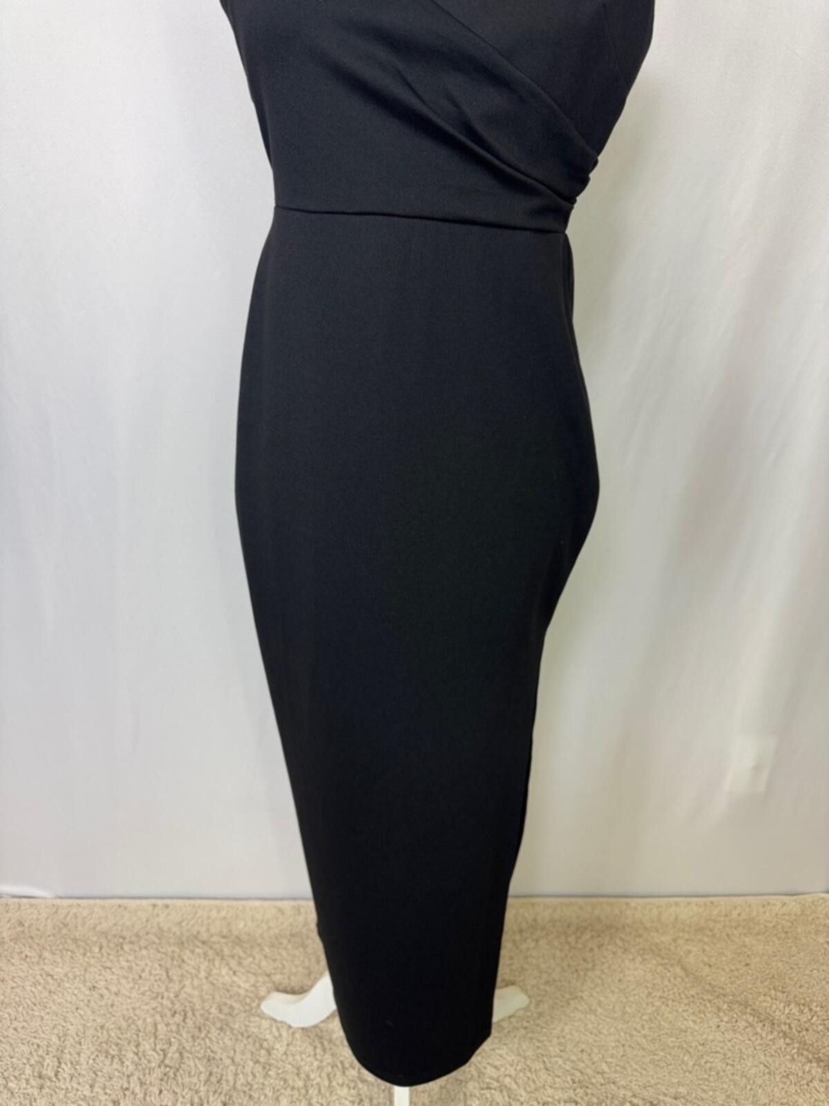 Other Petal & Pup Jolie Asymmetric Sheath Midi Dress Size 8 Black Size M / US 6-8 / IT 42-44 - 7 Thumbnail