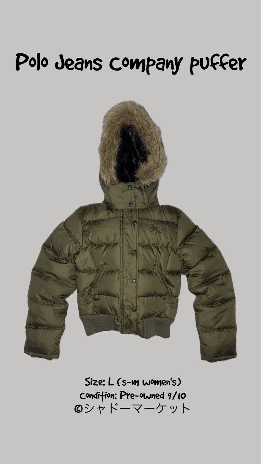 Polo Ralph Lauren Polo Ralph Lauren Jeans Company puffer women’s size s brown Size S / US 4 / IT 40 - 1 Thumbnail