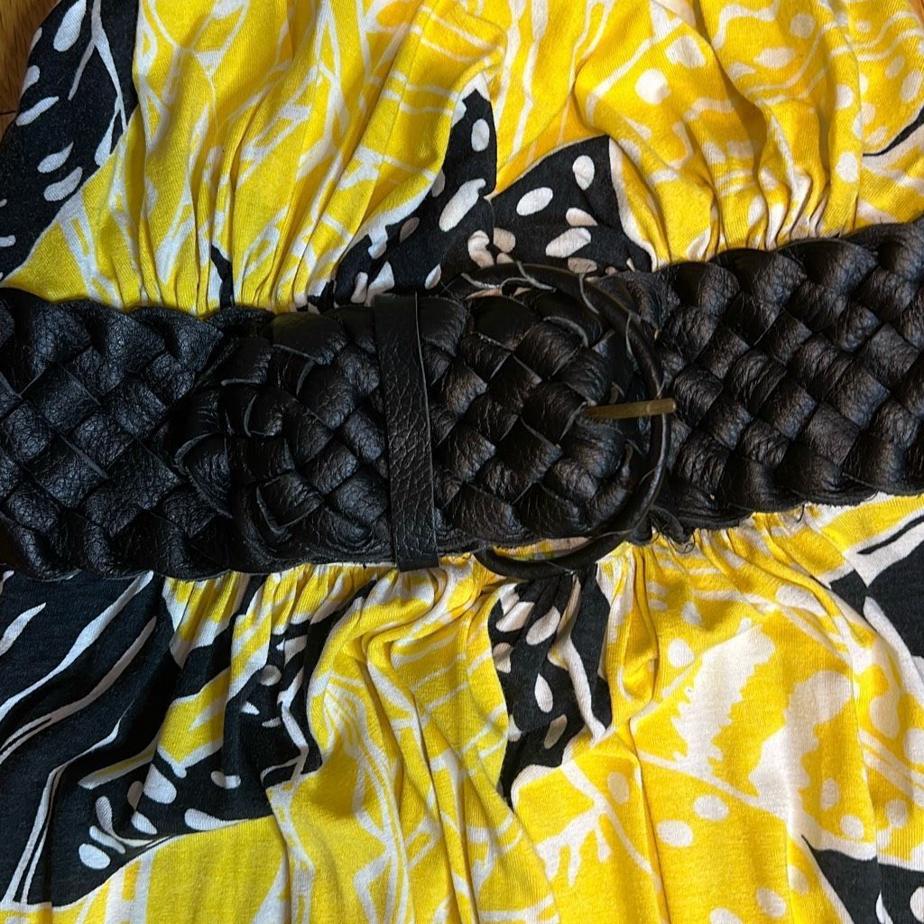 Other NWOT Sky Yellow & Black Tropical Print Maxi Dress S XS (020) Size XS / US 0-2 / IT 36-38 - 10 Thumbnail