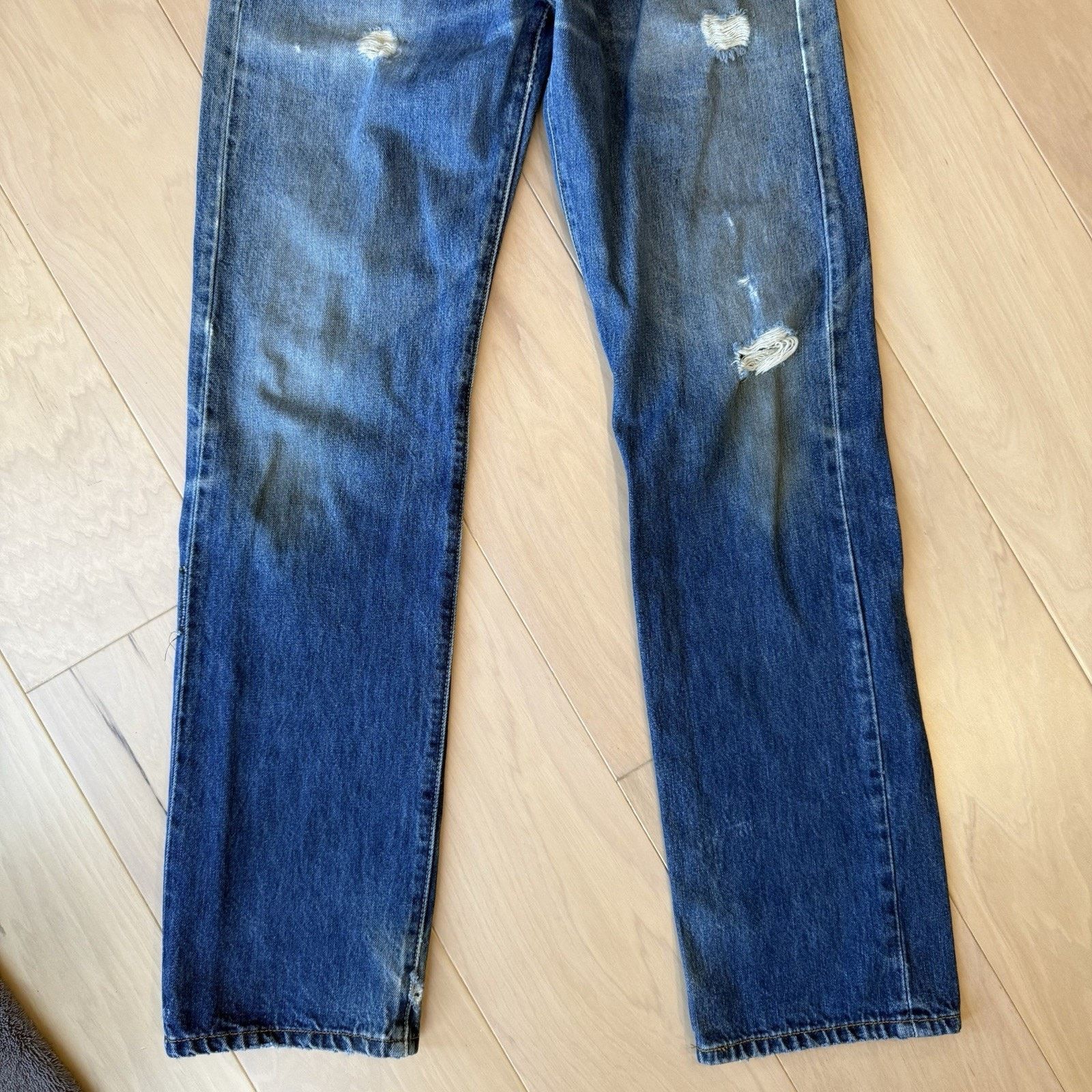 Levi's Vintage Levis 501 Jeans 30 Blue Dark Wash Straight Denim Size US 30 / EU 46 - 4 Thumbnail