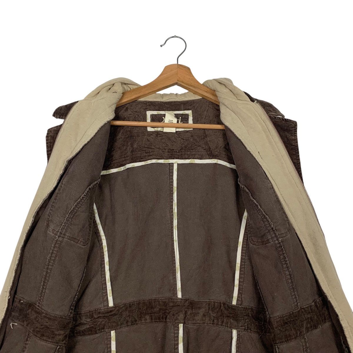 Other NORI Double Layer Hoodie Corduroy Jacket #2411-C108 Size XL / US 12-14 / IT 48-50 - 13 Thumbnail