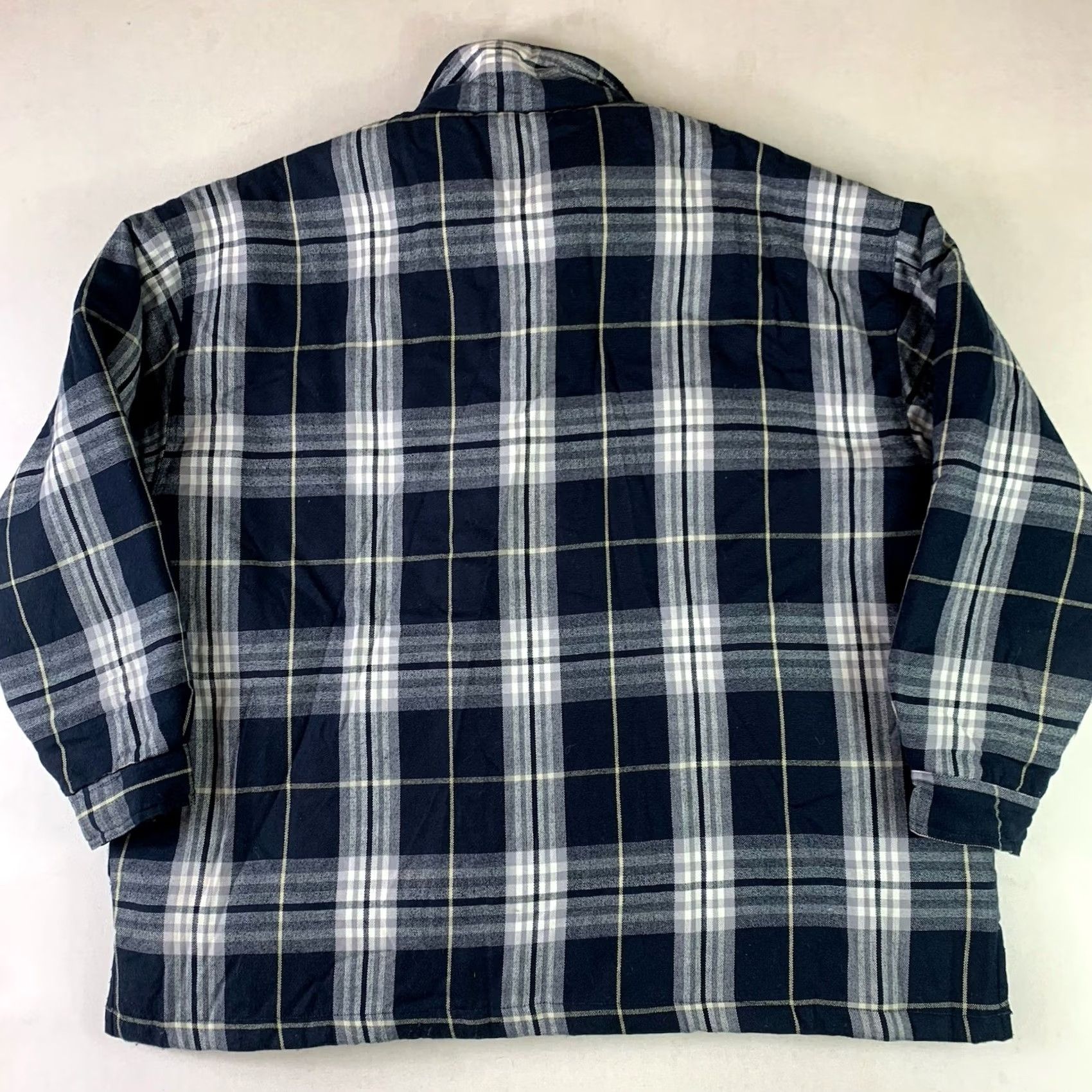 Vintage VINTAGE Solo Semore Flannel Jacket Mens 3XL Blue Plaid Quilted Lining Button up Jacket Size US XXL / EU 58 / 5 - 3 Thumbnail