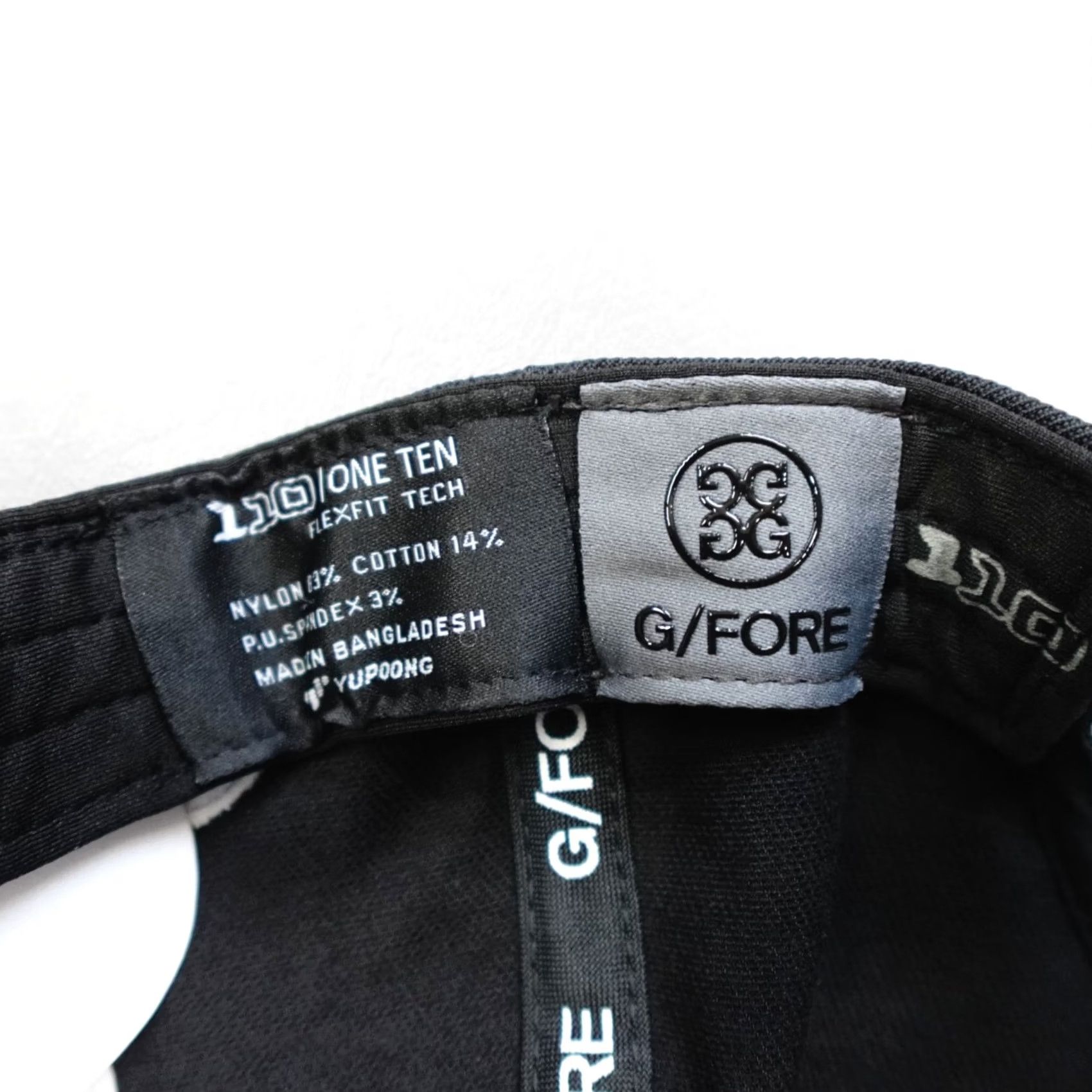 G/FORE G/FORE Snapback Hat Men One Size Black Stretch Twill Onyx Flexfit Tech 110 Adjustable Breathable Cotton Nylon Spandex Size ONE SIZE - 5 Thumbnail