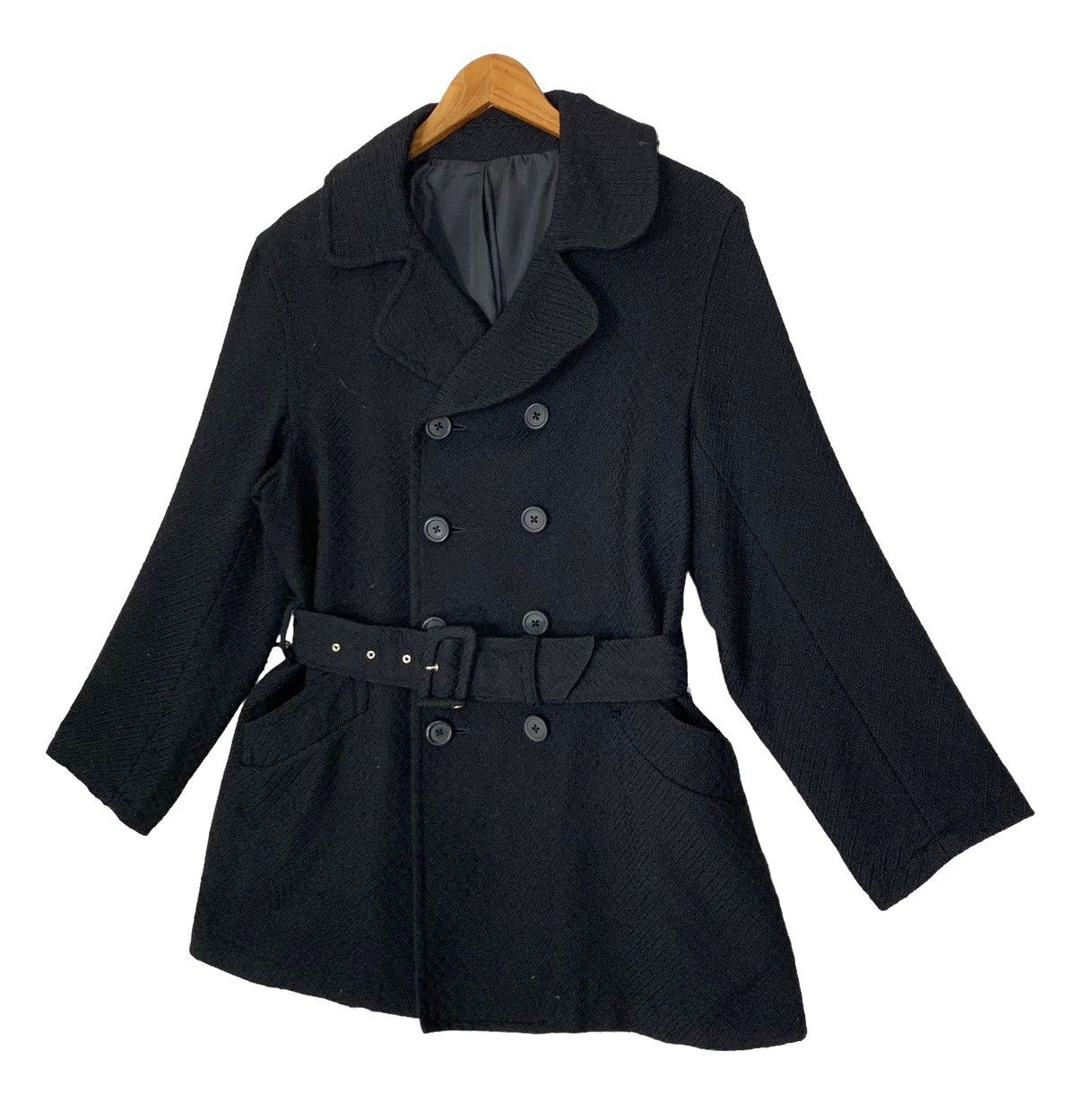 Hysteric Glamour Vintage 90s Hysteric Glamour Double Breasted Trench Coat Size M / US 6-8 / IT 42-44 - 5 Thumbnail