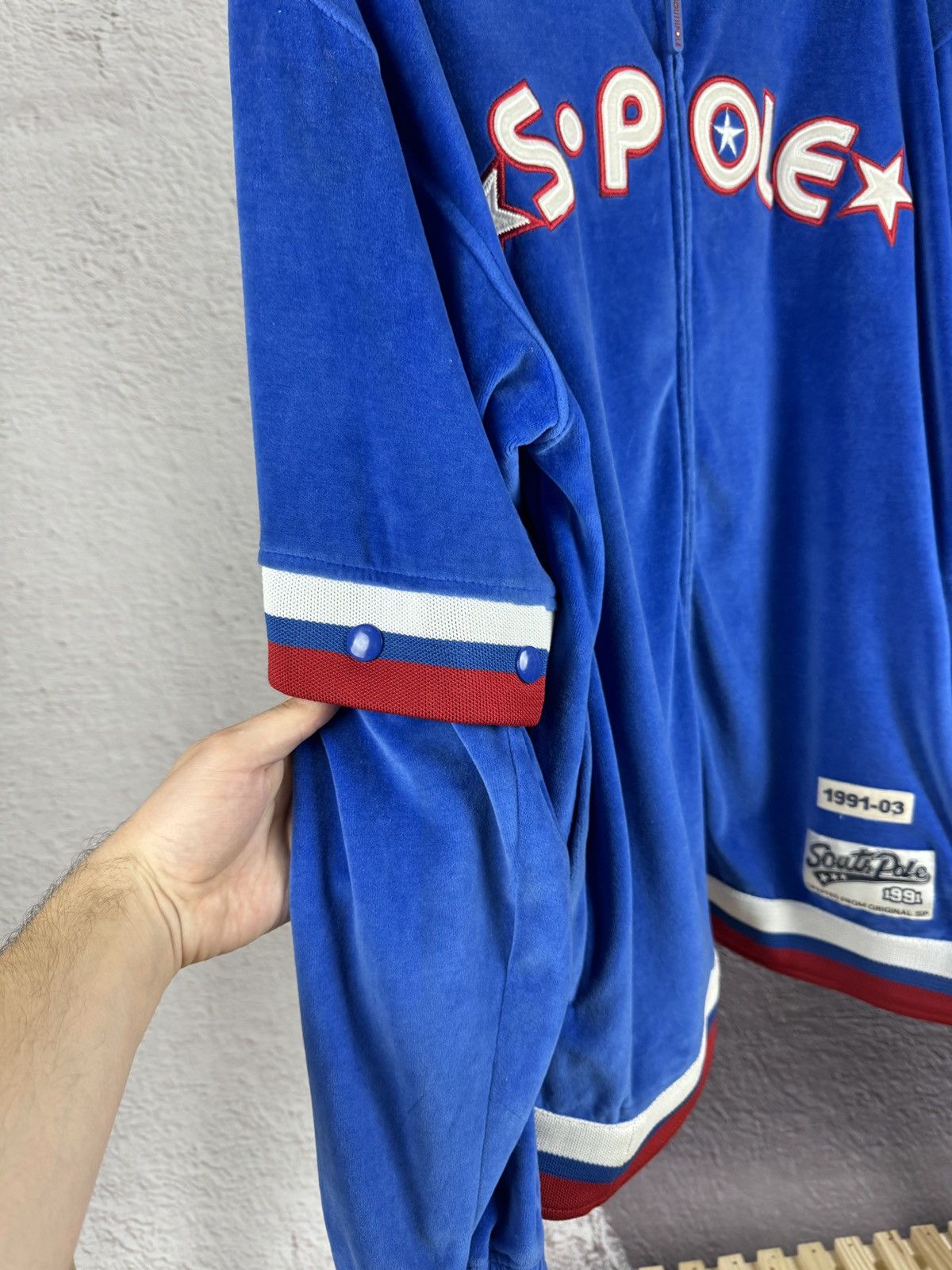 Southpole SouthPole vintage big logo basketball button sleeve jacket Size US L / EU 52-54 / 3 - 11 Thumbnail