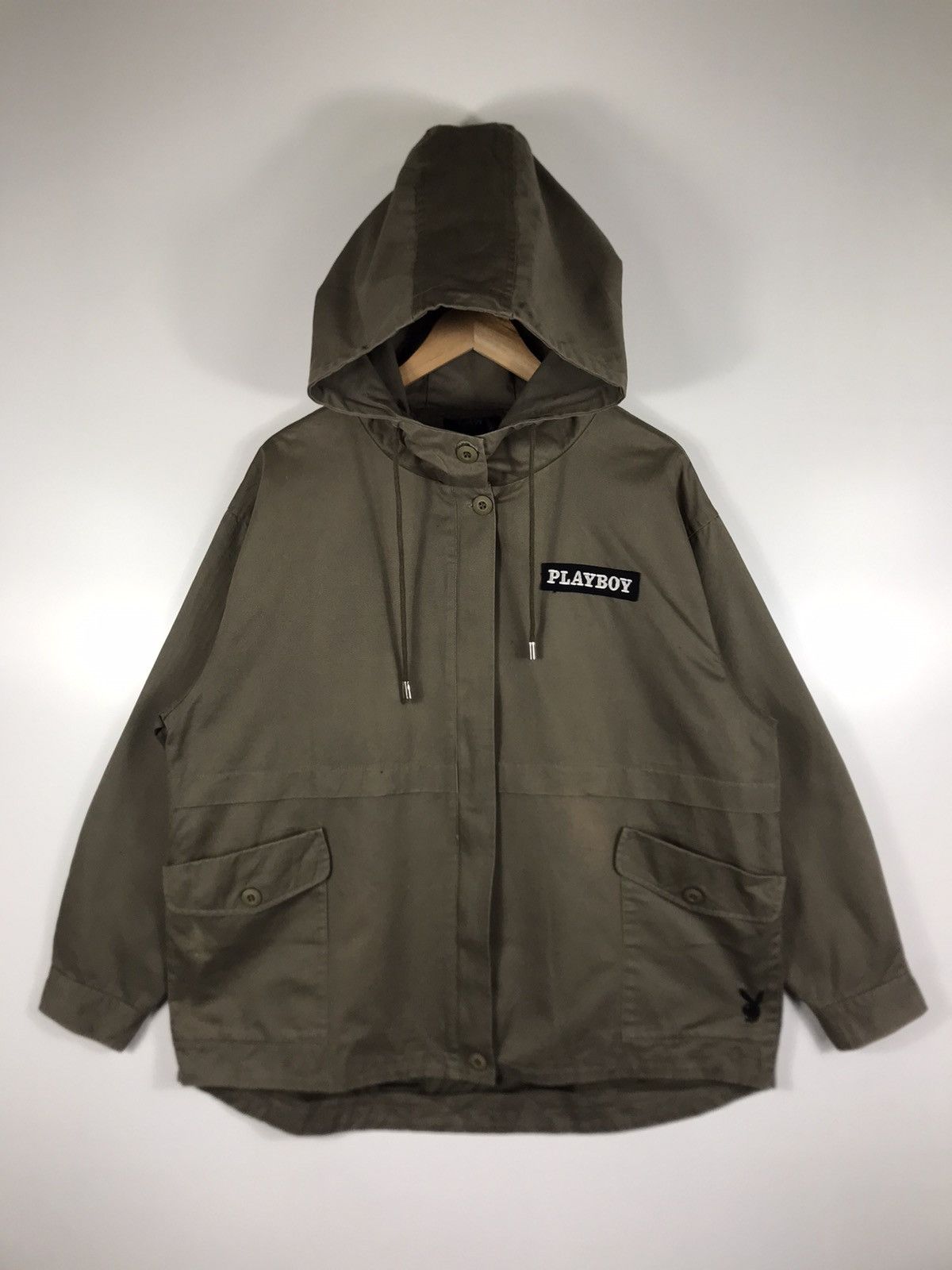 🔥PlayBoy Hooded Baggy Style Zipper Jacket