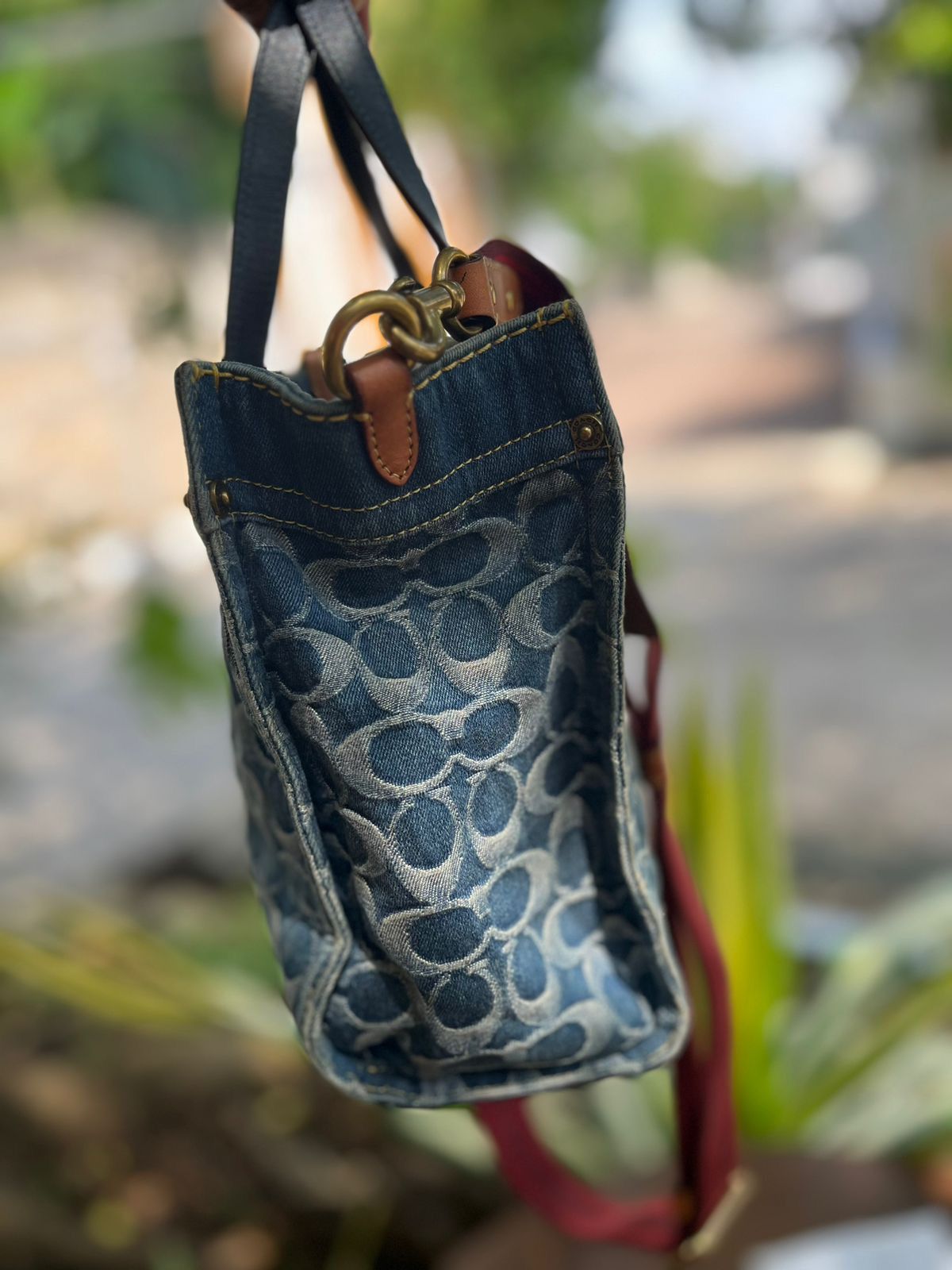 Coach Coach Denim Signature Field Tote Size ONE SIZE - 5 Thumbnail