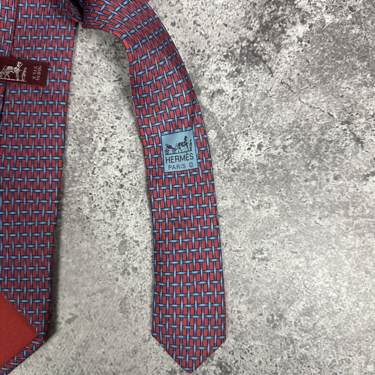 Hermes Vintage 90s Hermes Paris Silk tie France luxury y2k hype Size ONE SIZE - 3 Thumbnail