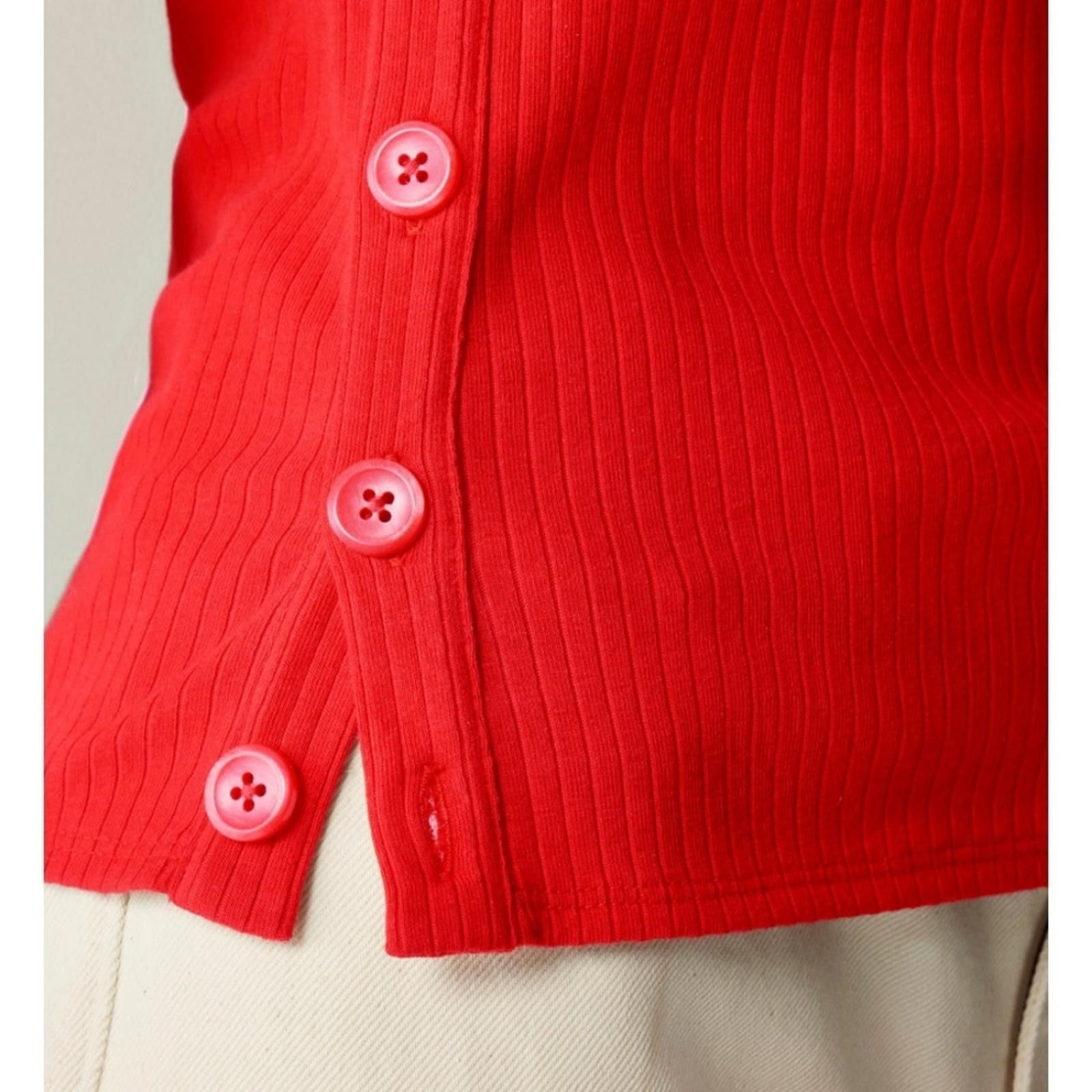 J.Crew J Crew Premium Rib Side-Button Top Size XS / US 0-2 / IT 36-38 - 5 Thumbnail
